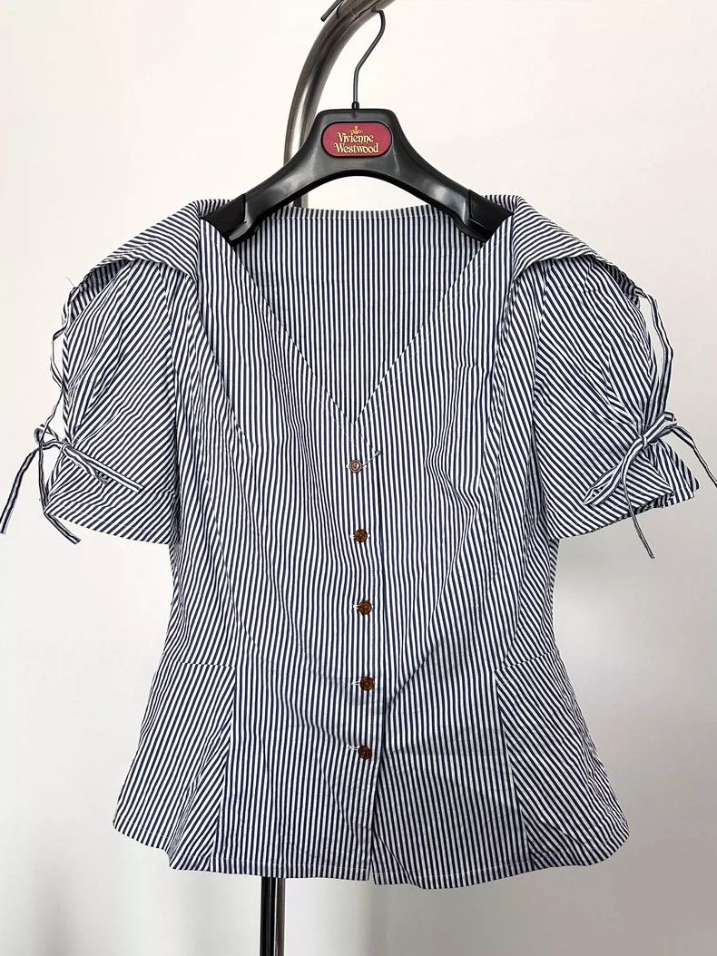 Vivienne Westwood Vivienne Westwood Butterfly knot love short sleeve shirt b Size M / US 6-8 / IT 42-44 - 4 Thumbnail