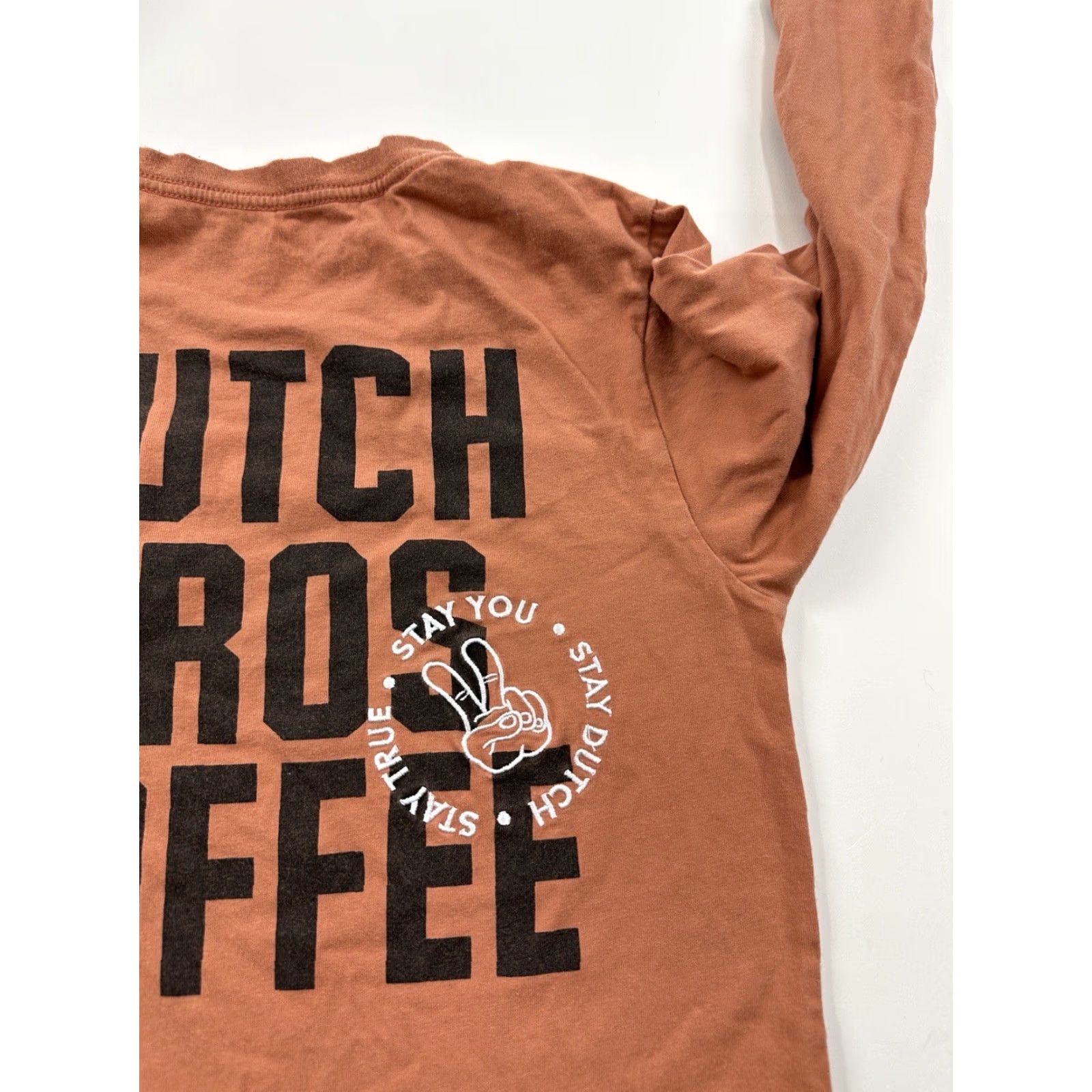 Vintage Dutch Bros Shirt Womens Small Orange Long Sleeve Oregon Coffee Size S / US 4 / IT 40 - 6 Thumbnail