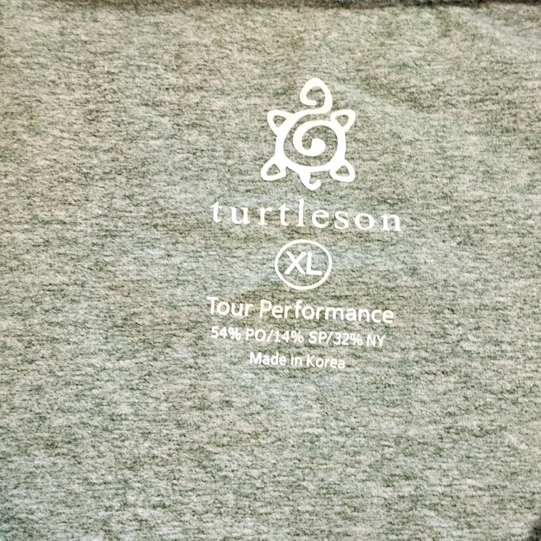 Vintage Turtleson Sweater Pullover Men XL Green 1/4 Zip Long Sleeve Tour Performance Golf Mens Size US XL / EU 56 / 4 - 4 Thumbnail
