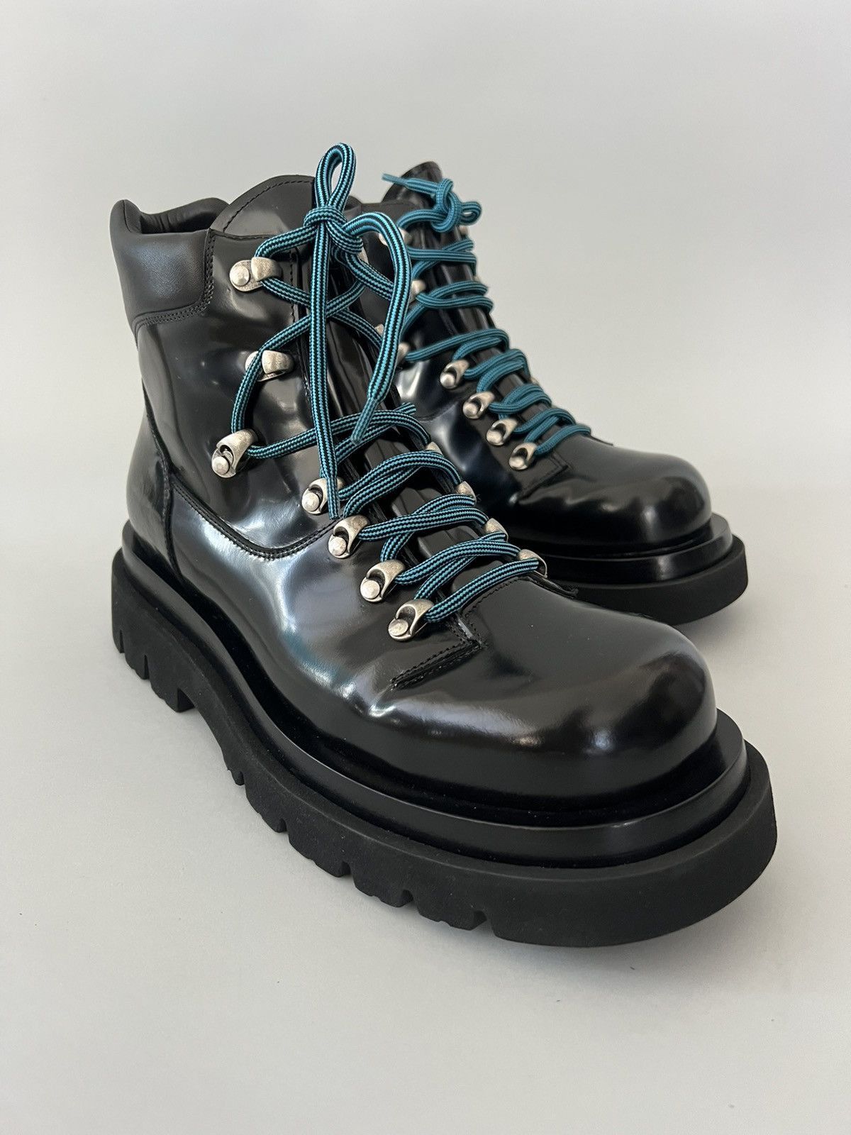 Bottega Veneta Black Lug Hiking Ankle Boots Size US 8 / EU 41 - 1 Thumbnail