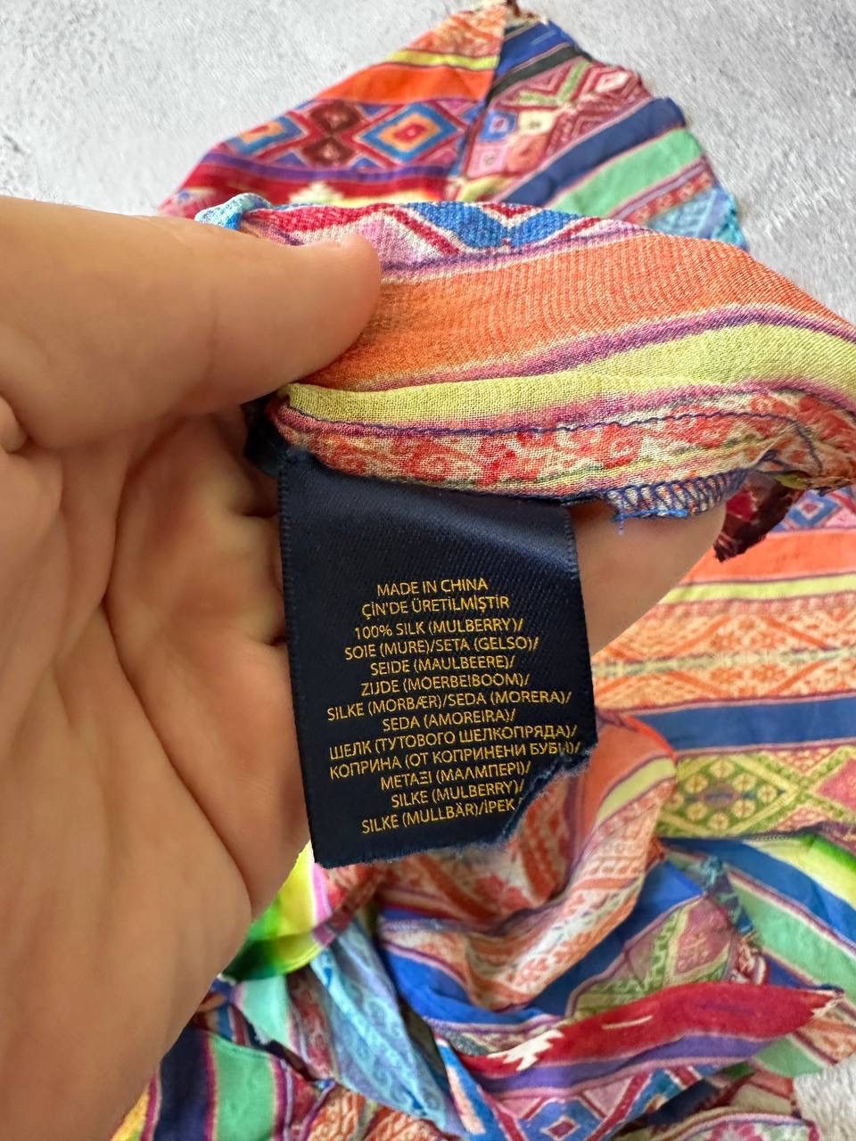 Polo Ralph Lauren Rare! Polo Ralph Lauren Drees Multicolored Silk Asymmetric Size M / US 6-8 / IT 42-44 - 7 Thumbnail