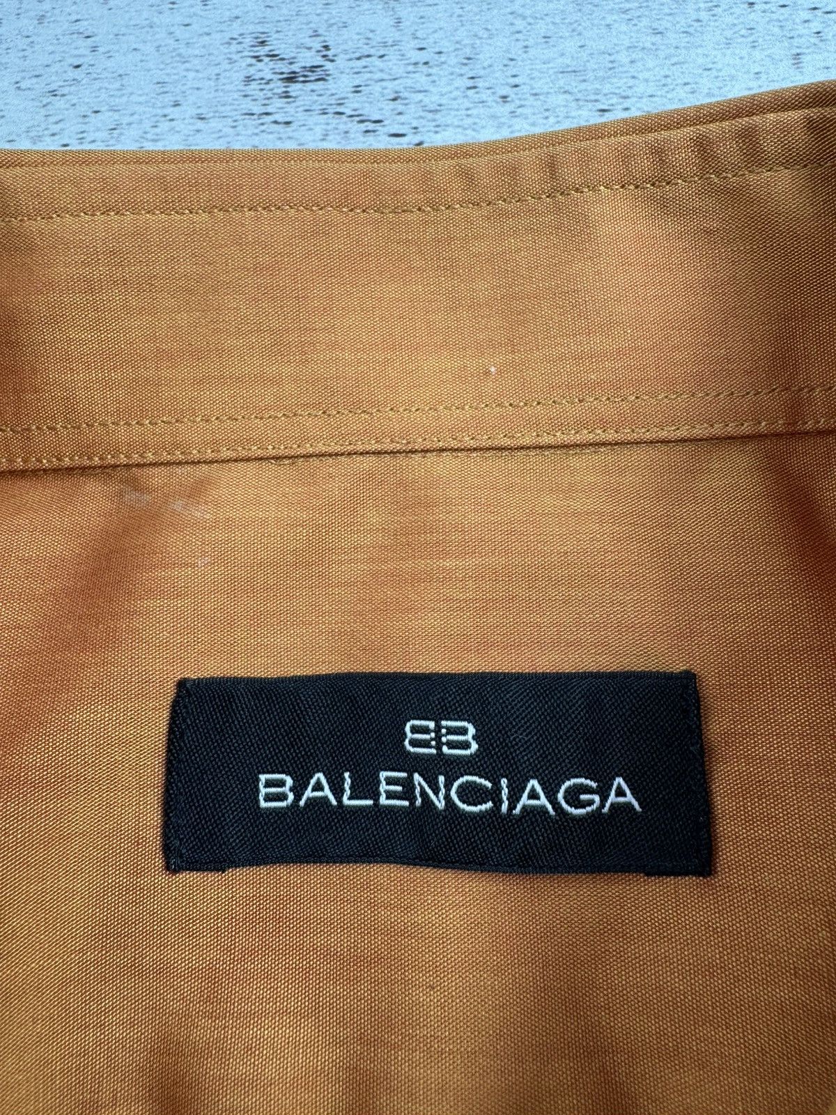 Balenciaga Balenciaga BB 00s Orange 4/42 Cotton Button Longsleeve Luxury Classic Shirt Size US XL / EU 56 / 4 - 11 Thumbnail