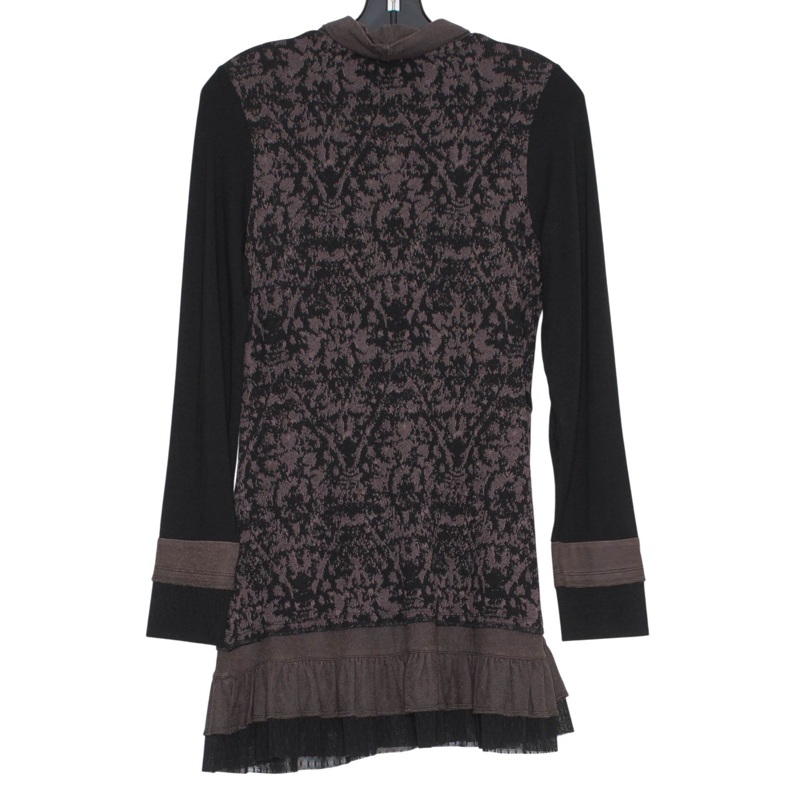 Other Dolcezza Tunic Top Cowl Neck Artsy Lagenlook Boho Brown S Size S / US 4 / IT 40 - 3 Thumbnail