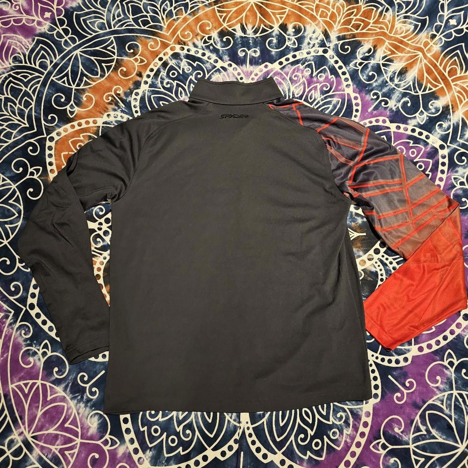 Spyder Spyder Men's Grey and Red Quarter Zip Jacket Size US M / EU 48-50 / 2 - 8 Thumbnail