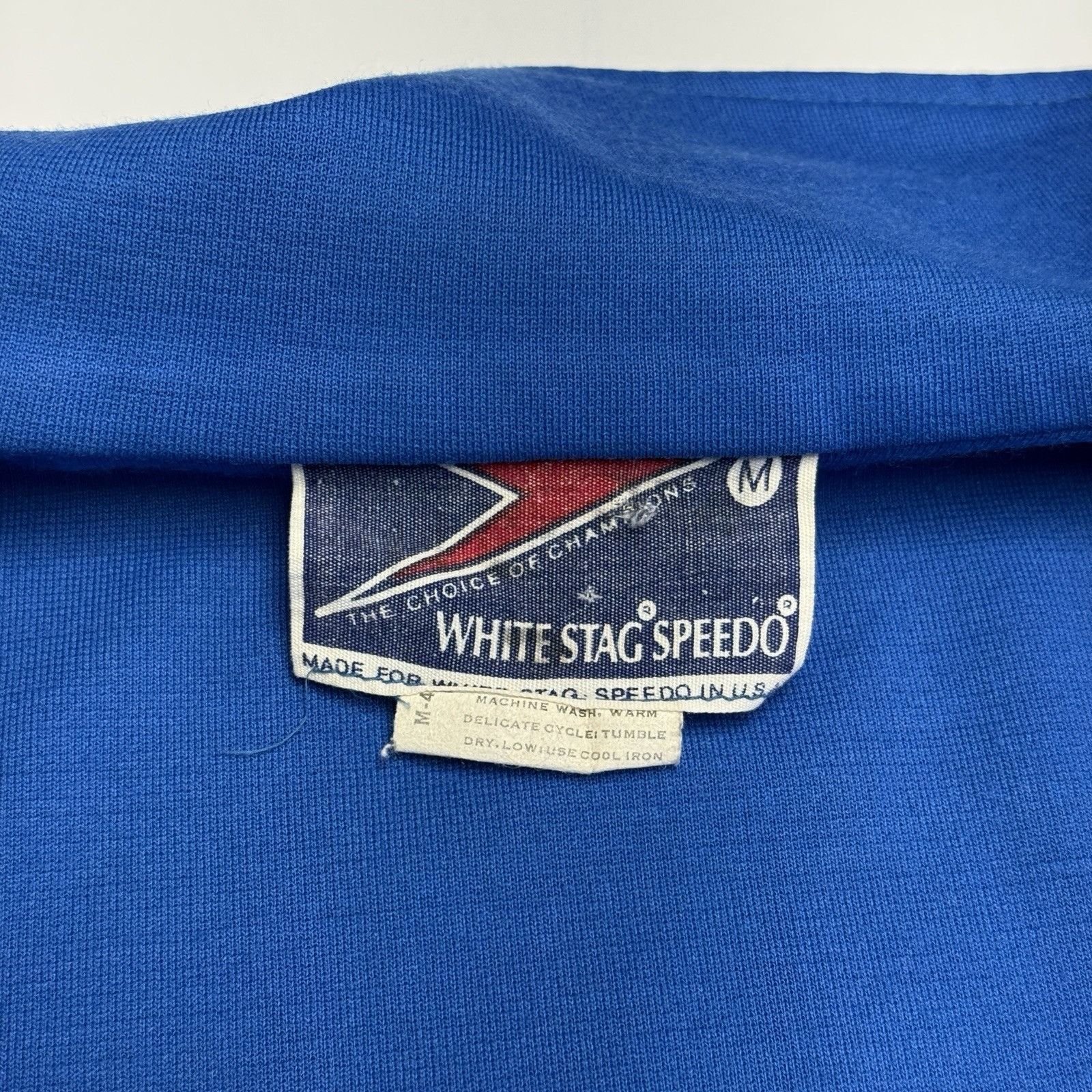 Vintage Vintage White Stag Speedo Track Jacket Mens Medium 21.5x24 Size US M / EU 48-50 / 2 - 13 Thumbnail
