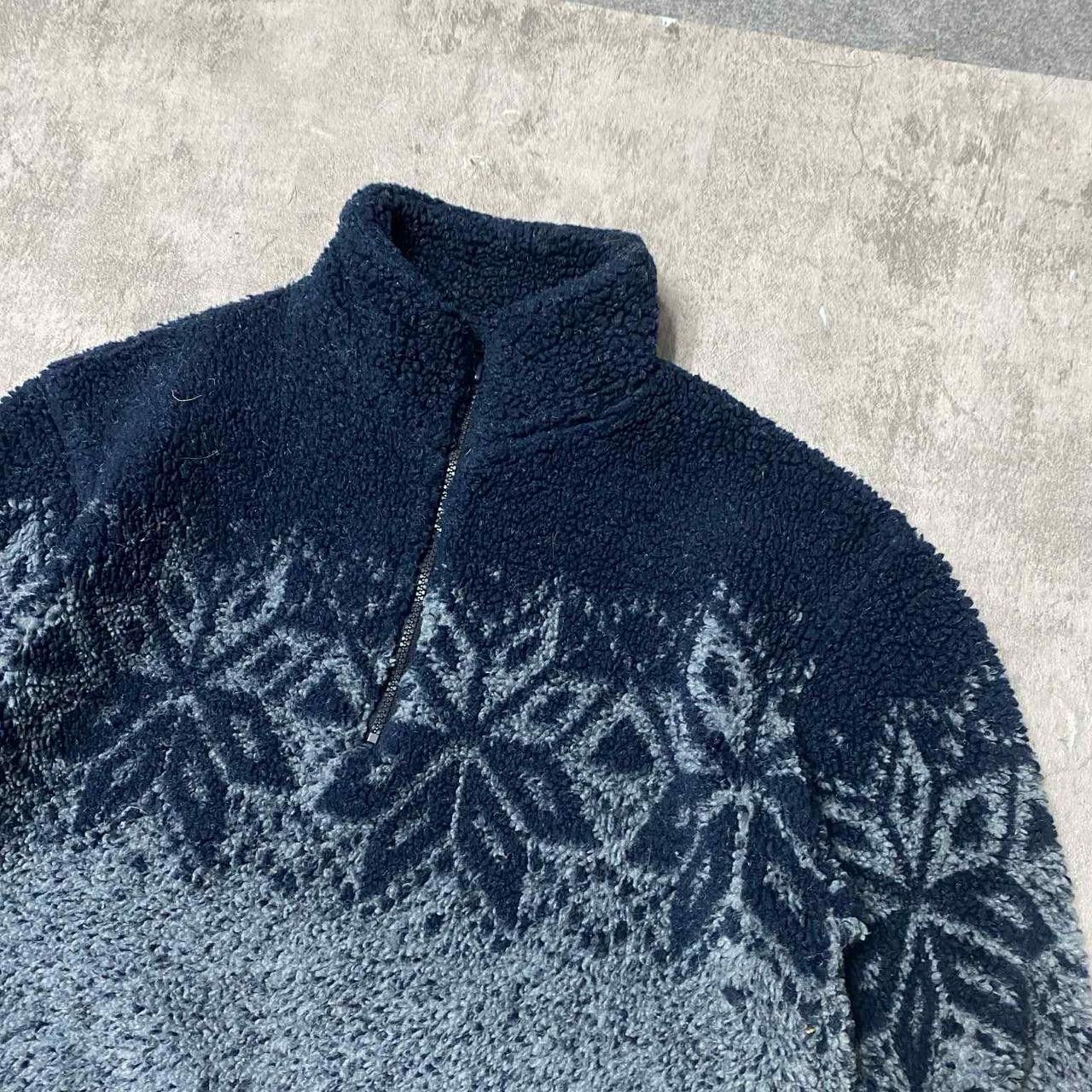 Other Navy blue and grey 1/4 zip fleece sweater #winter #outdoor Size US M / EU 48-50 / 2 - 2 Thumbnail
