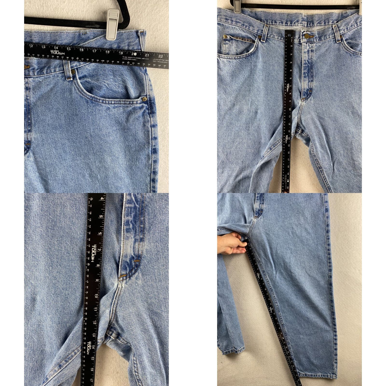 Vintage VINTAGE L.L. Bean Jeans Mens 42 x 29 Blue Tapered Relaxed Denim Light Jeans Size US 42 / EU 58 - 8 Thumbnail