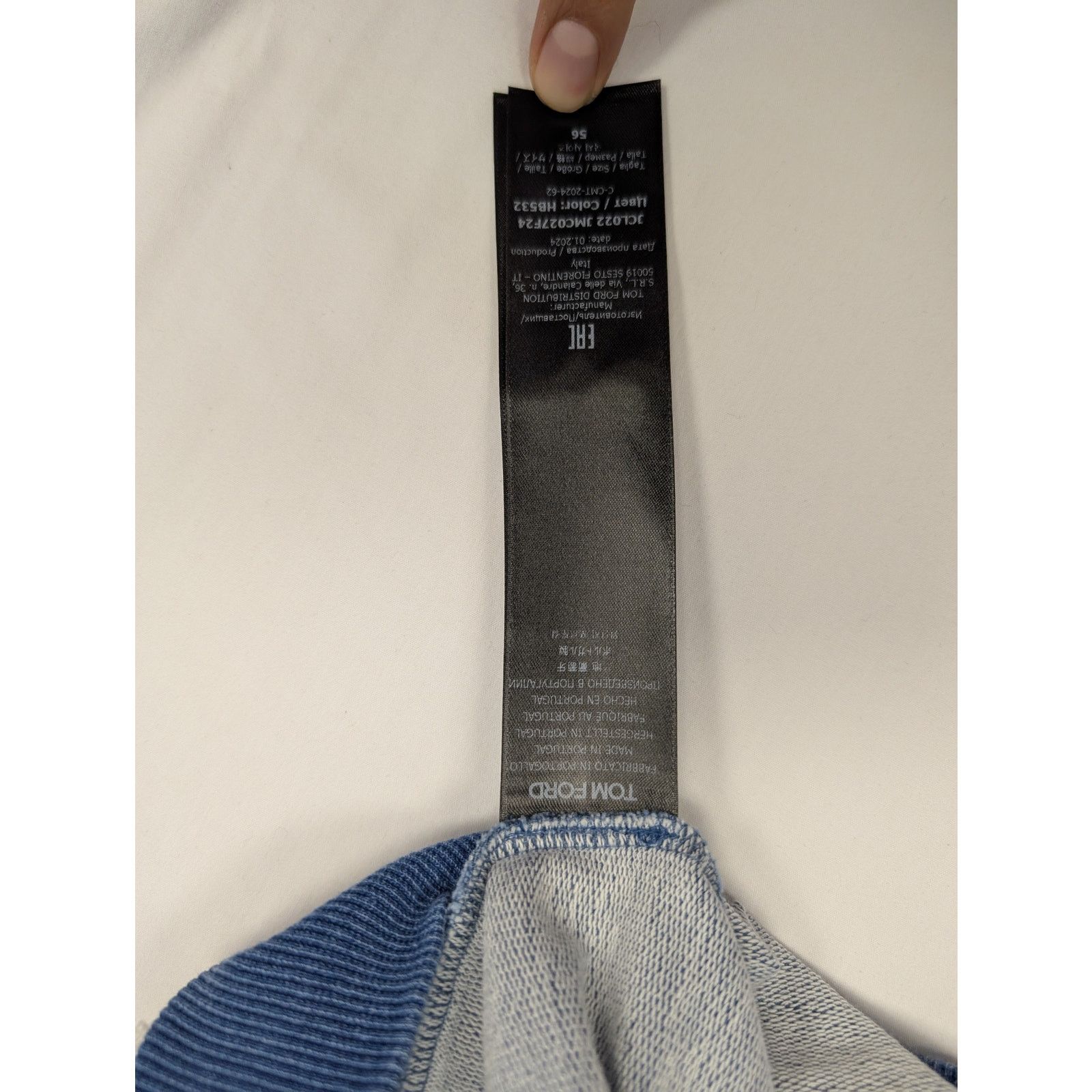 Tom Ford o1rshd1 Sweatshirt in Denim Blue Size US XL / EU 56 / 4 - 14 Thumbnail