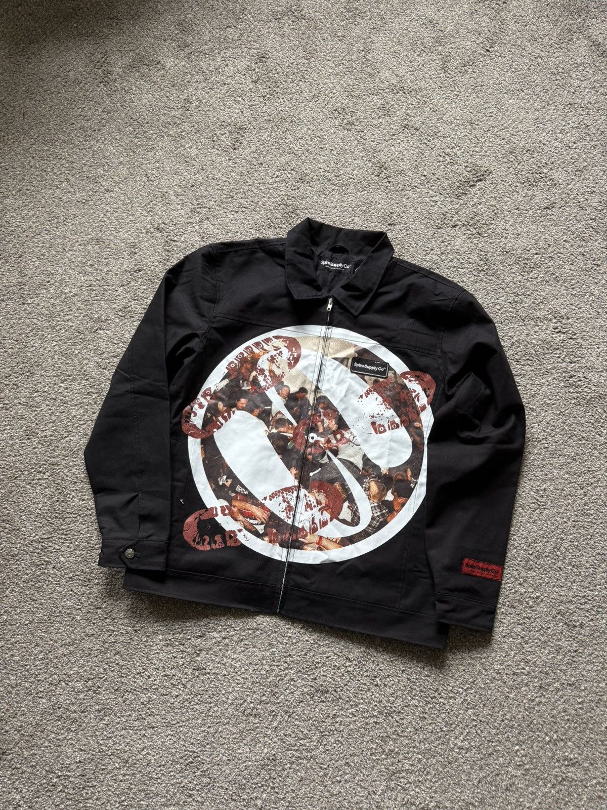 Spire Spire Supply Co. Hardcore Moshpit Graphic Work Jacket Size US L / EU 52-54 / 3 - 1 Thumbnail