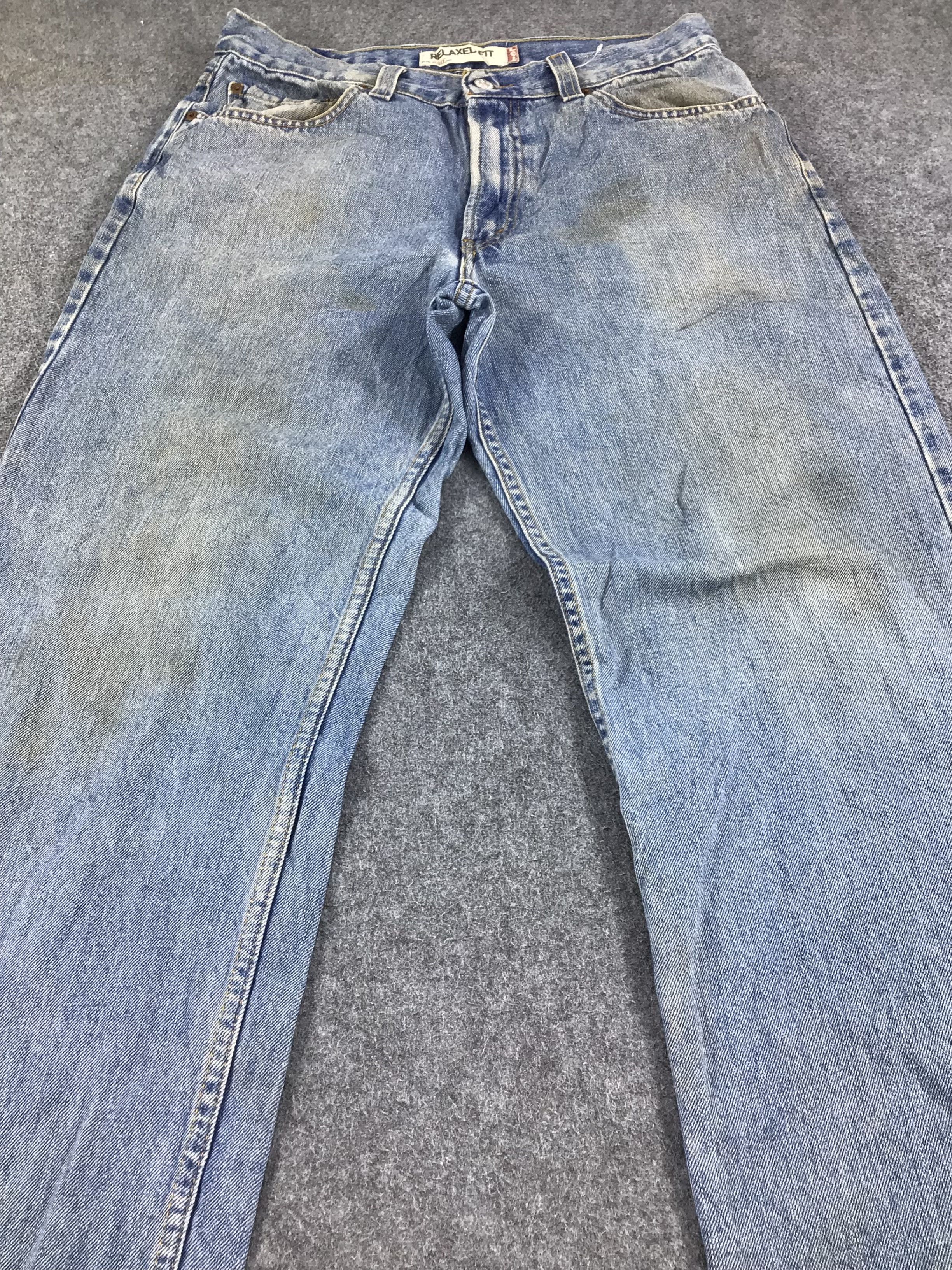 Levi's Vintage Levi's 550 Jeans Dirty Blue Wash Denim KJ239 Size US 34 / EU 50 - 3 Thumbnail