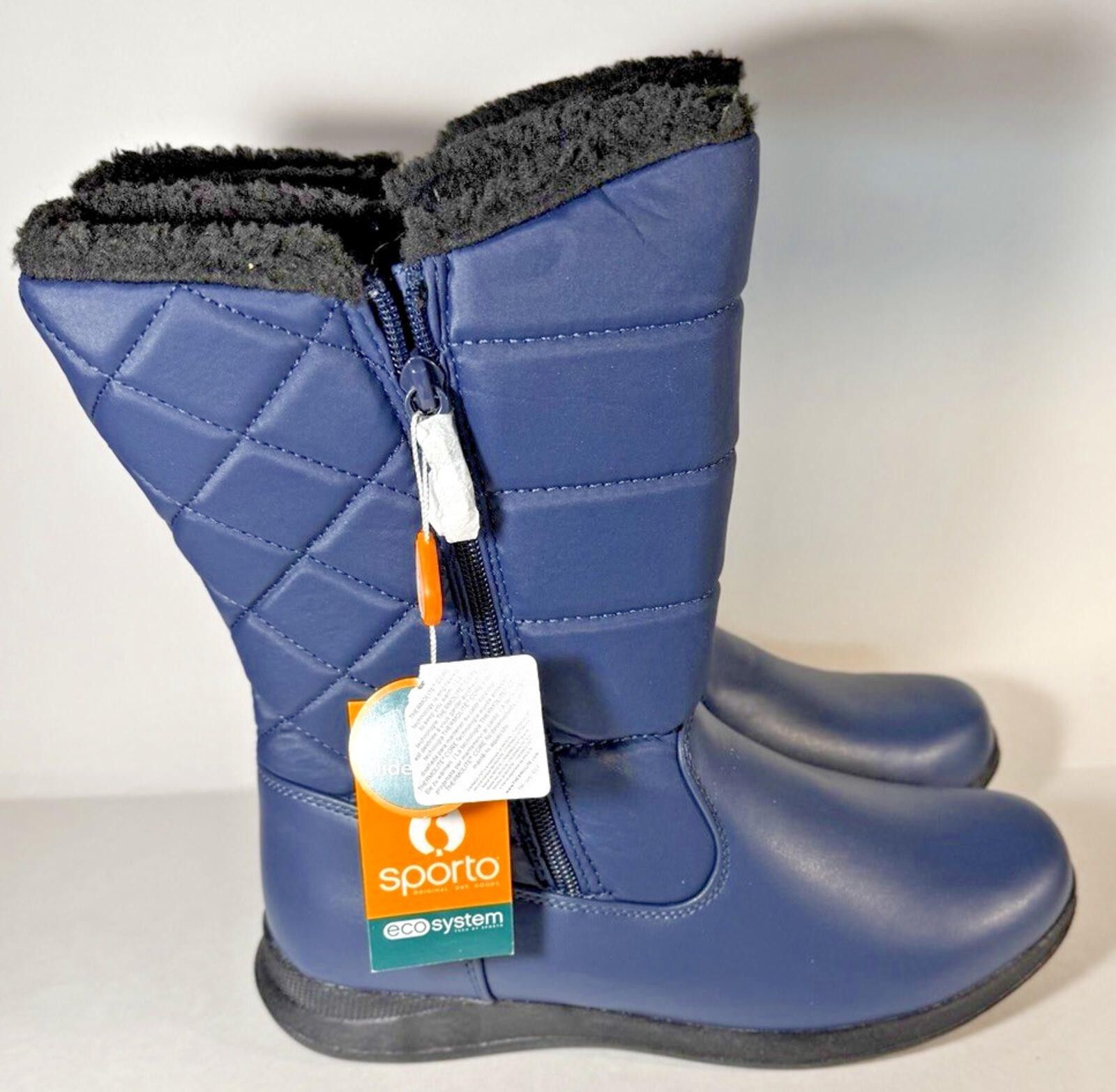 Sports Specialties SPORTO Eden Winter Boots Waterproof Thermolite Lining Navy Size US 10 / IT 40 - 1 Thumbnail