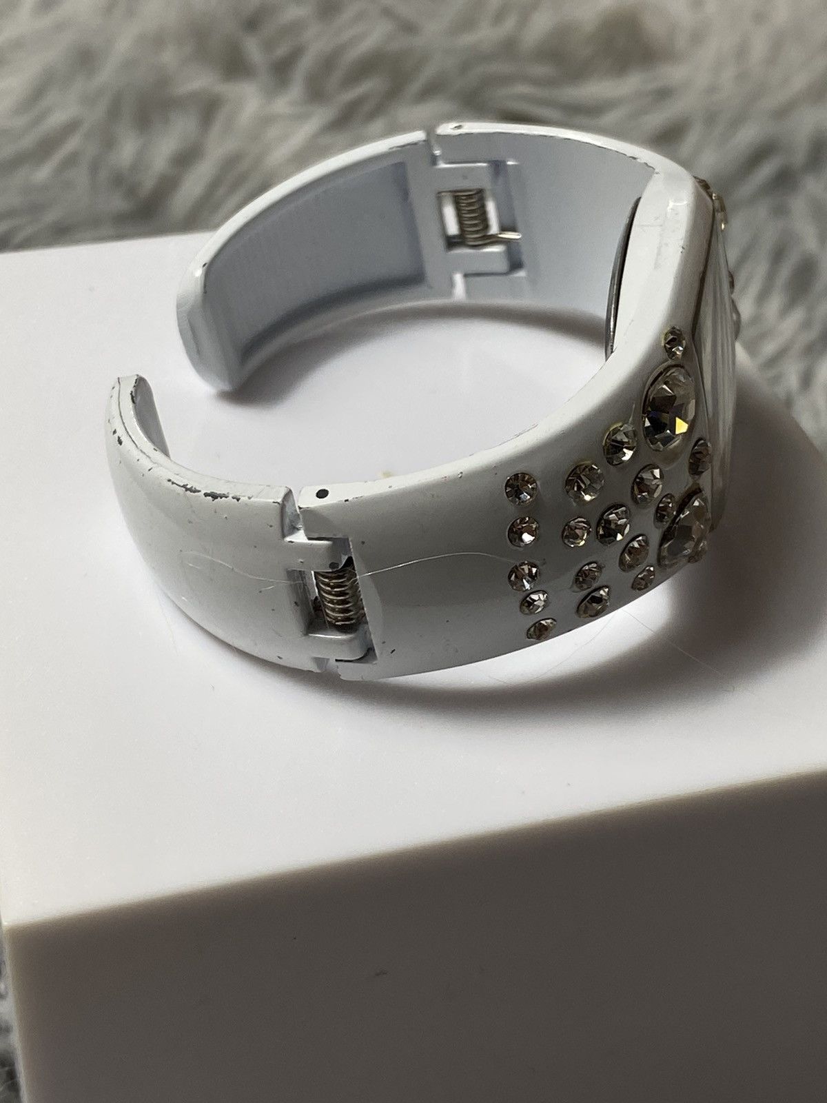 Other White Rhinestone Watch - Glamorous Statement Piece Size ONE SIZE - 4 Thumbnail