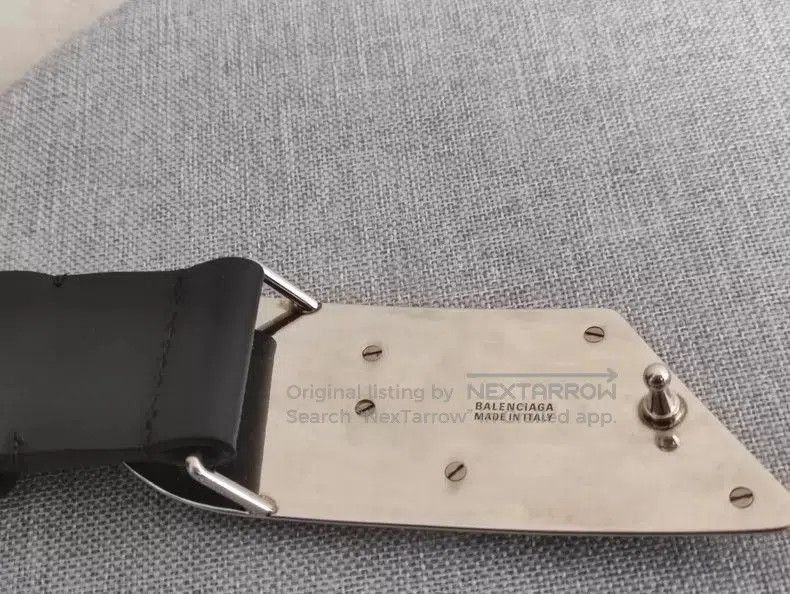 Balenciaga Balenciaga Black BB Leather Belt. Size ONE SIZE - 4 Thumbnail