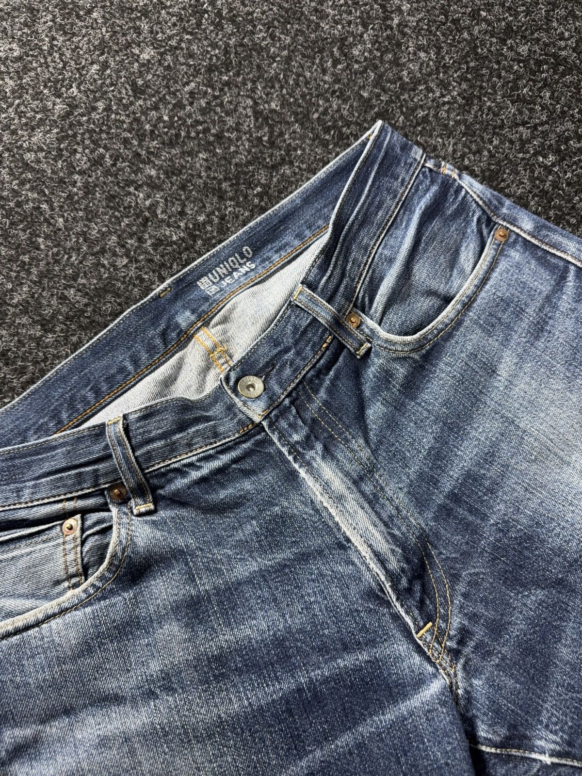 Uniqlo Vintage 00s Uniqlo Selvedge Straight Denim Jeans Japanese Size US 34 / EU 50 - 9 Thumbnail