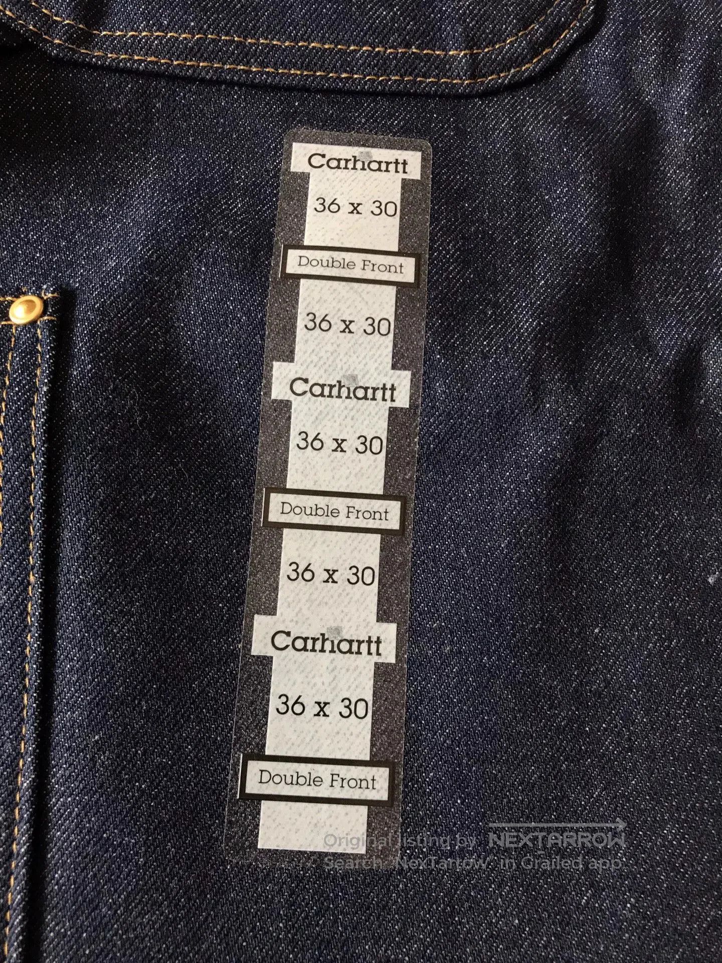 Carhartt Carhartt B07 Double Knee Raw Denim Jeans. Size US 36 / EU 52 - 7 Thumbnail