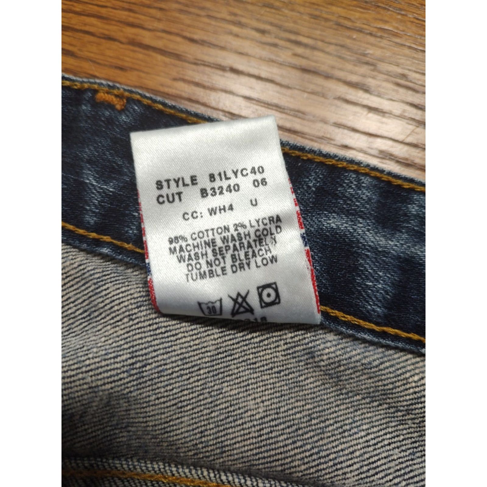 Lucky Brand VINTAGE Lucky Brand Easy Rider Jeans Womens 8 X 32 Bootcut Button Fly USA Denim Blue Size 30" / US 8 / IT 44 - 7 Thumbnail