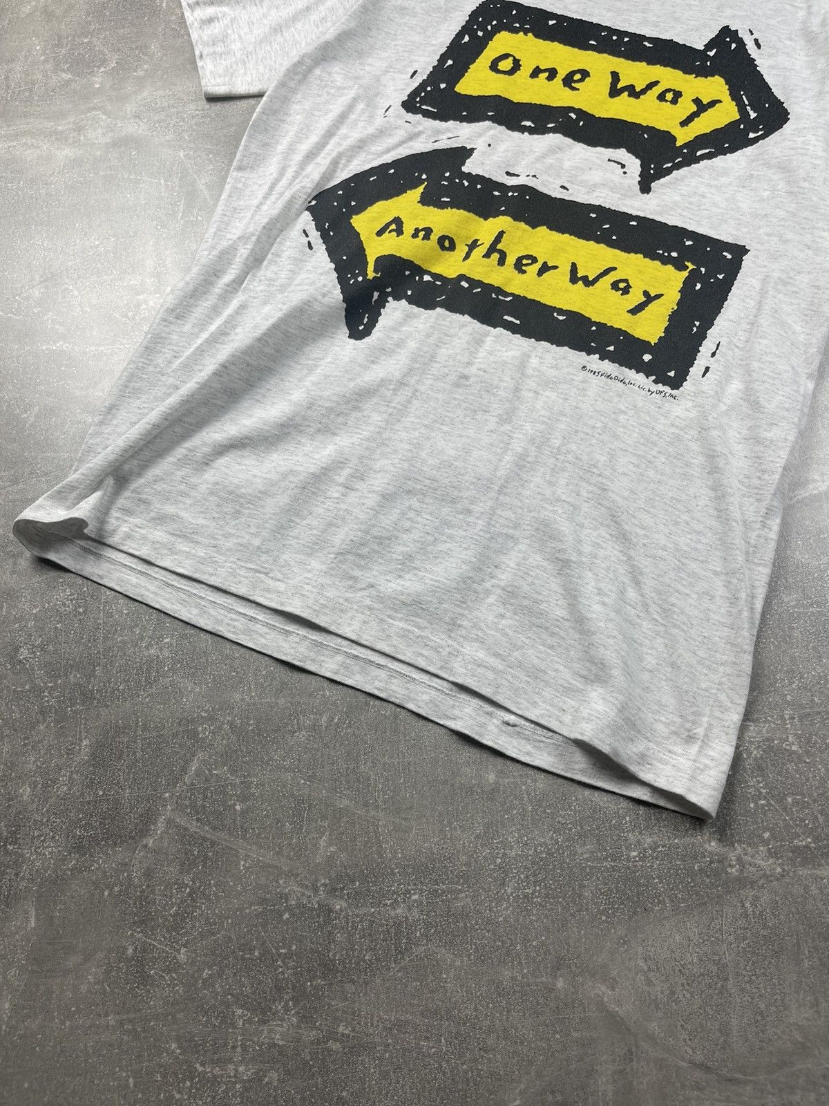 Vintage Vintage 80s Skate Back Logo "My Way" Gray Tee Size US M / EU 48-50 / 2 - 9 Thumbnail
