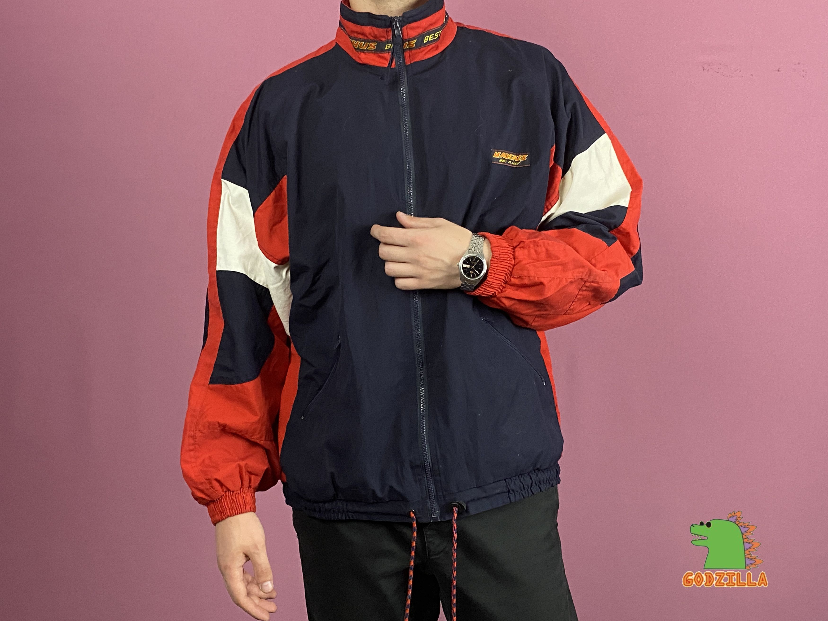 Vintage 90s Madshus Vintage Men's Windbreaker Jacket - L Size US L / EU 52-54 / 3 - 4 Thumbnail