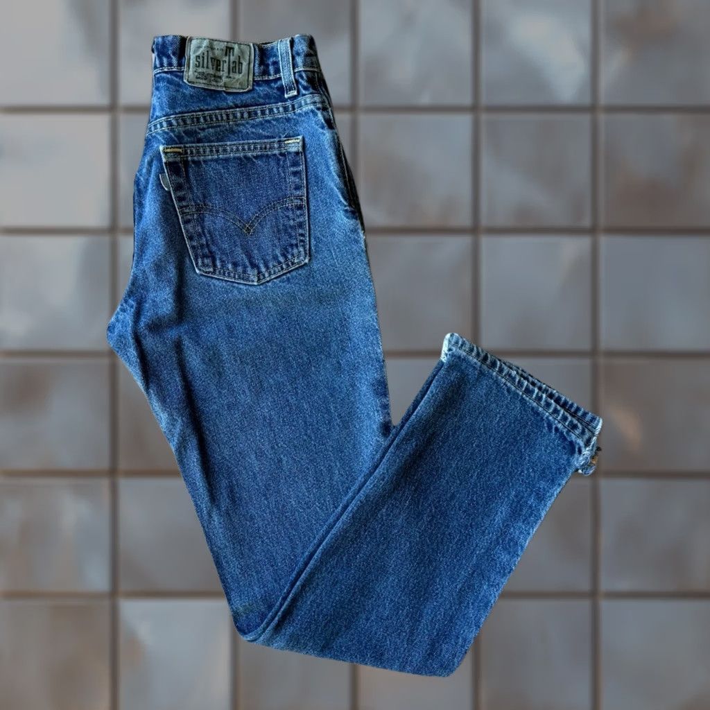 Levi's VINTAGE Levi's Silvertab Jeans 28 Blue Medium Wash 90s Lowcut Streetwear Skater Size 28" / US 6 / IT 42 - 1 Thumbnail