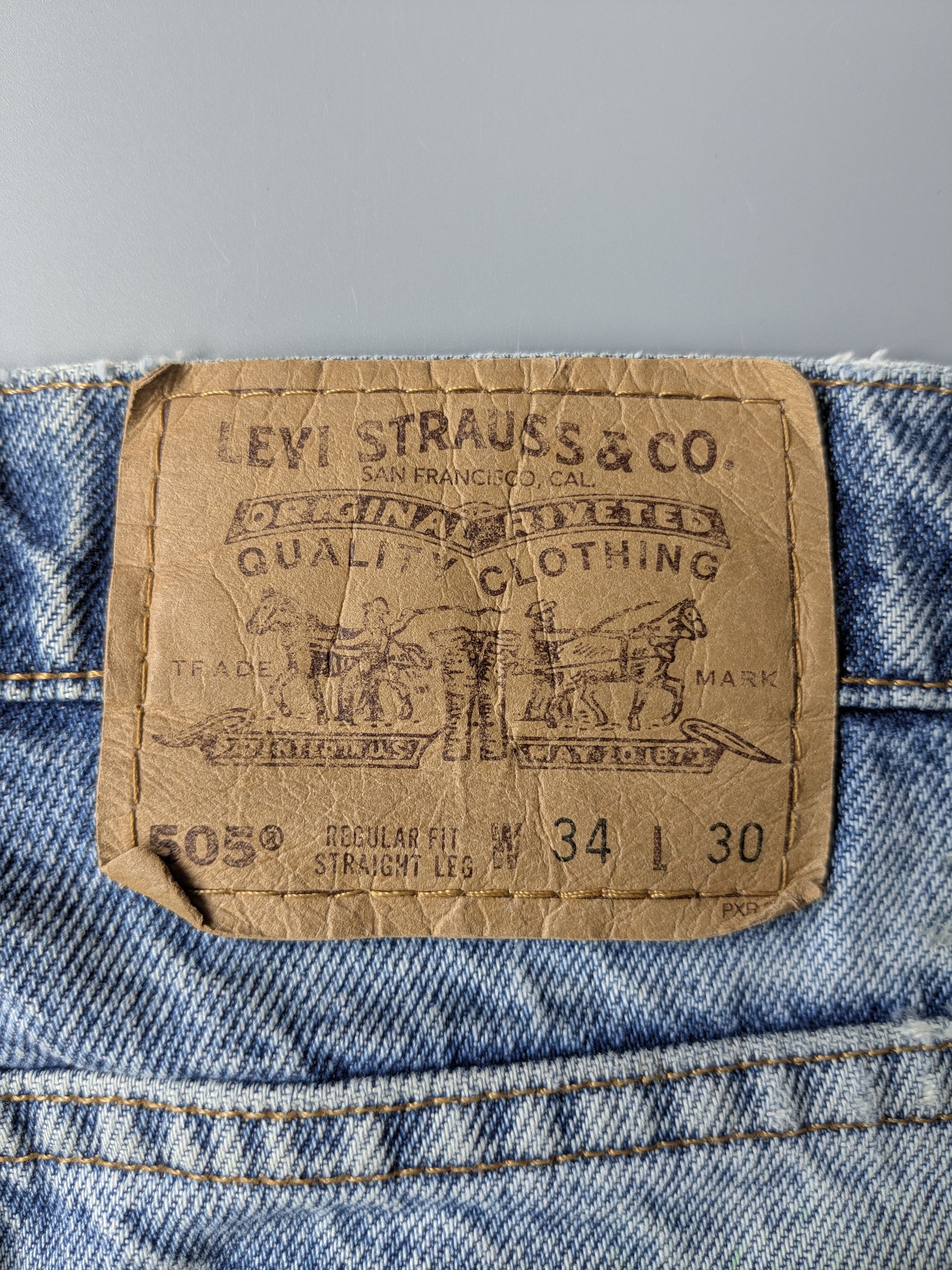 Levi's Vintage Clothing Vintage Levi's 505 Orange tag distressed shortpant Size US 33 - 5 Thumbnail