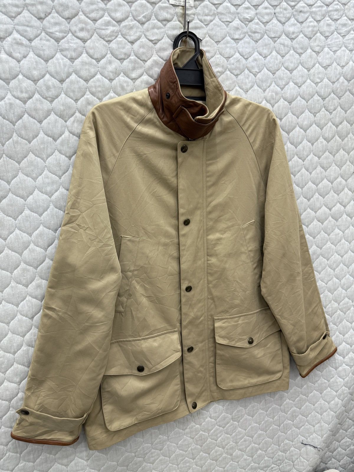 Polo Ralph Lauren 🔥🔥🔥ARCHIVE VTG POLO RALPH LAUREN LEATHER TRIM JACKET Size US M / EU 48-50 / 2 - 3 Thumbnail