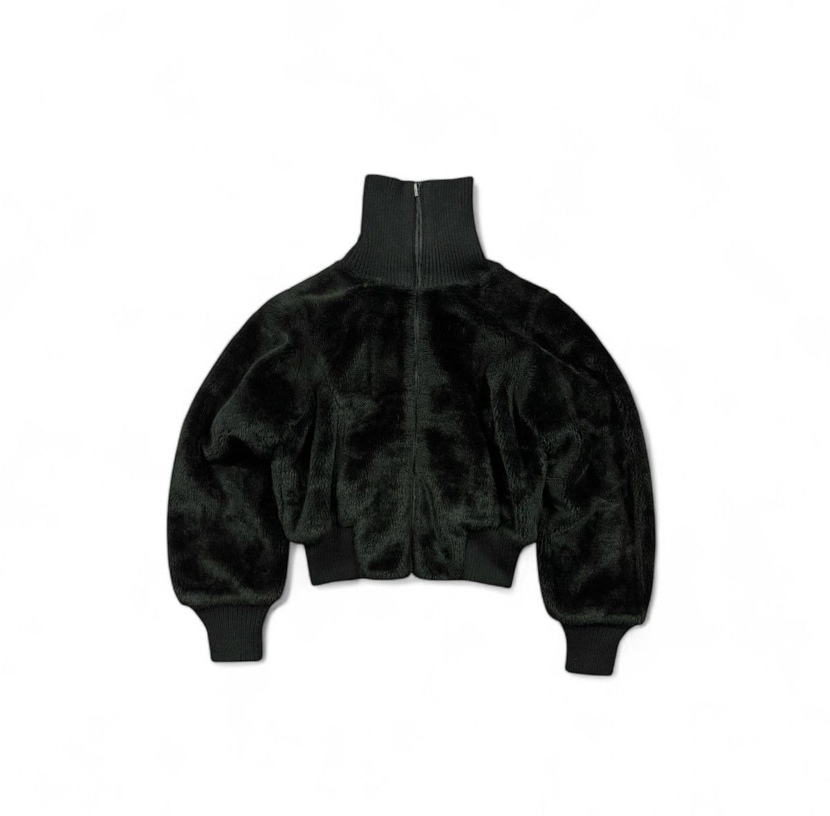 Vintage Cropped Vintage fluffy Faux Fur bomber jacket Size S / US 4 / IT 40 - 2 Thumbnail