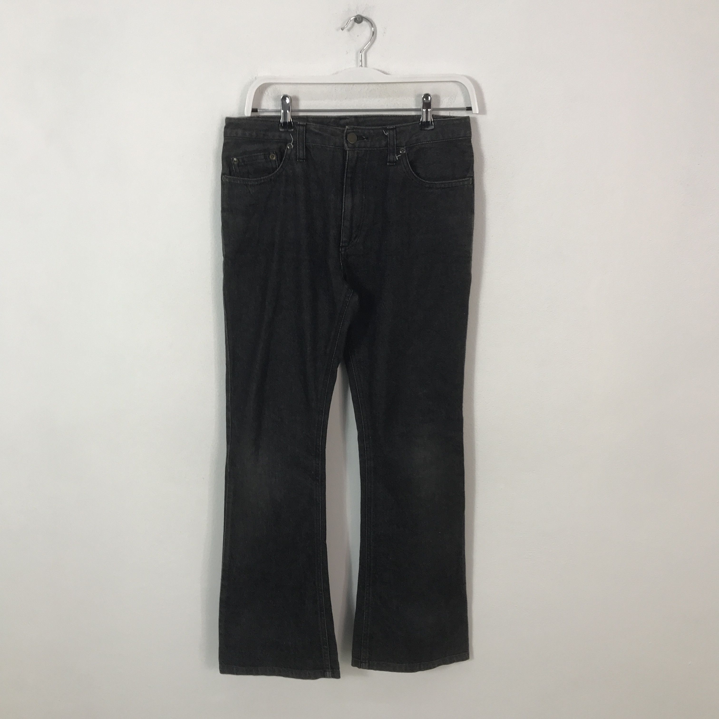Super Lovers super lovers bootcut black denim pants K54B15 Size US 28 / EU 44 - 1 Thumbnail