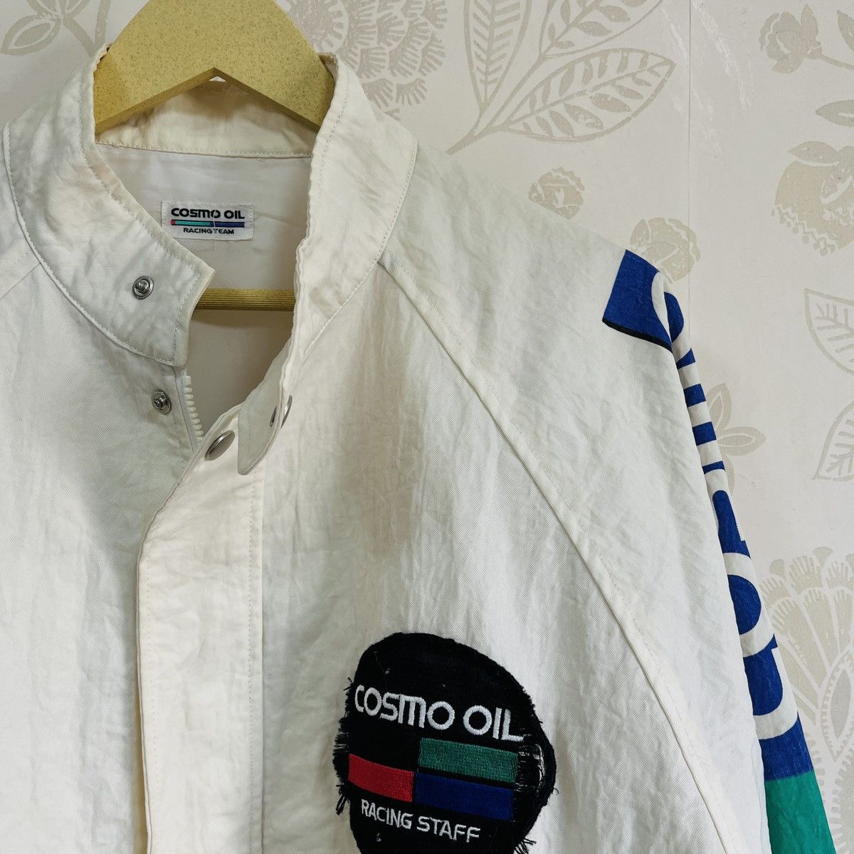 Japanese Brand Vintage 80s Cosmo Oil Racing Staff Bomber Jacket Size US L / EU 52-54 / 3 - 6 Thumbnail
