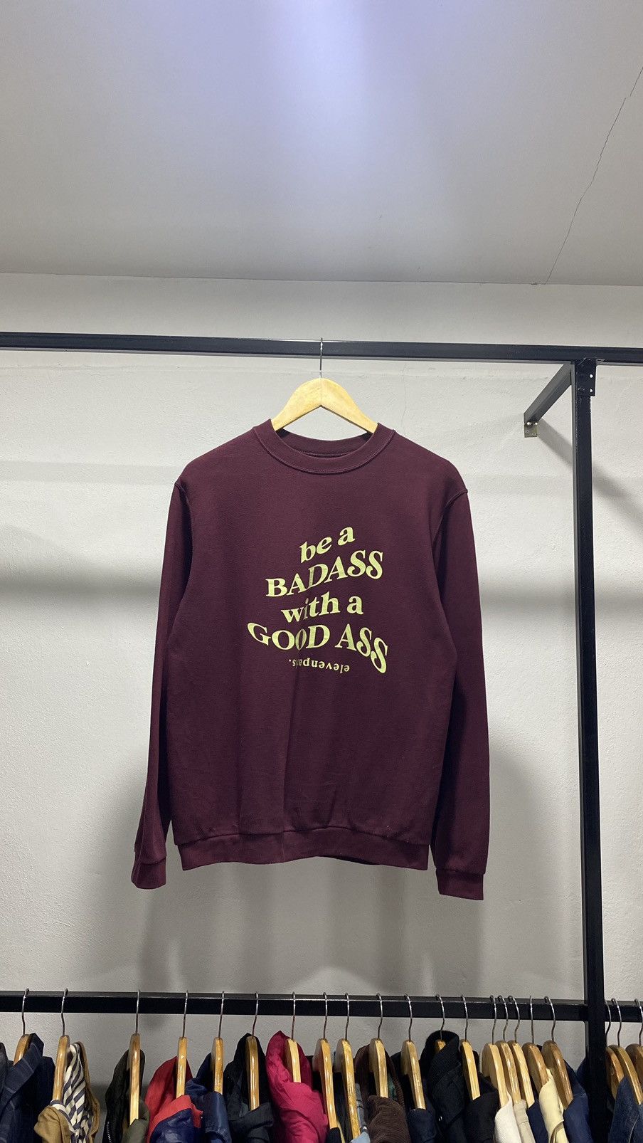 Eleven Paris × Japanese Brand Badass with Good Ass Wording Poem Sweater Size US S / EU 44-46 / 1 - 3 Thumbnail