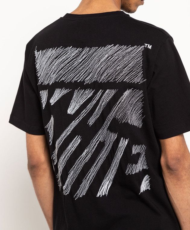 Off-White o1y0325 Logo Crewneck T-Shirt in Black Size US XL / EU 56 / 4 - 3 Thumbnail