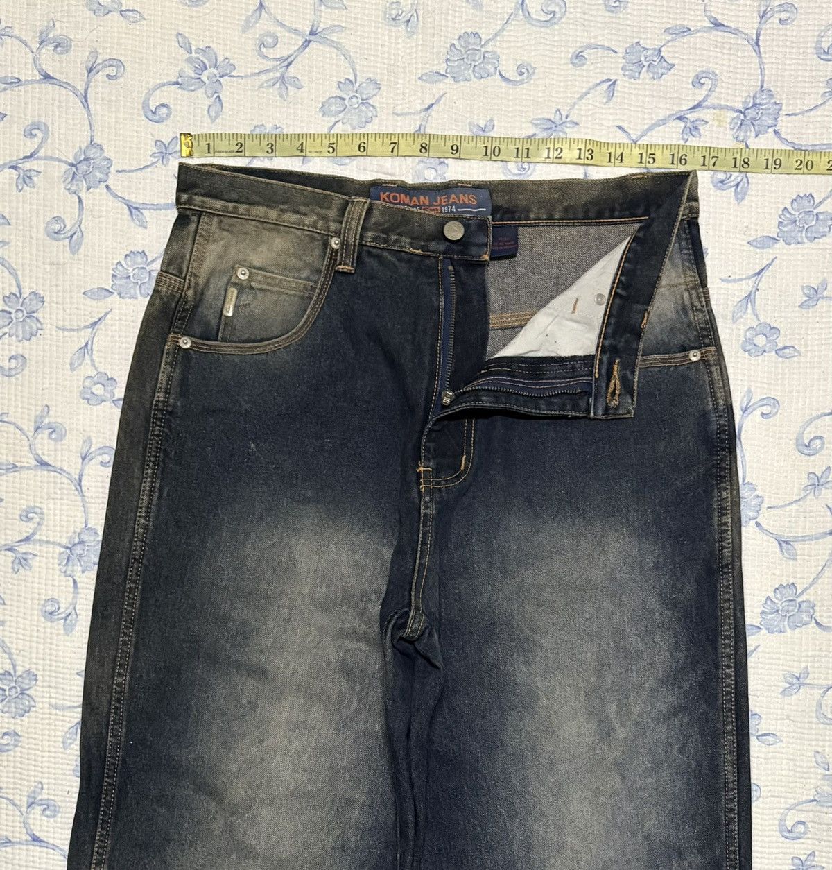 Koman Koman Jeans Straight Cut Jeans Streetwear Denim Size US 33 - 4 Thumbnail