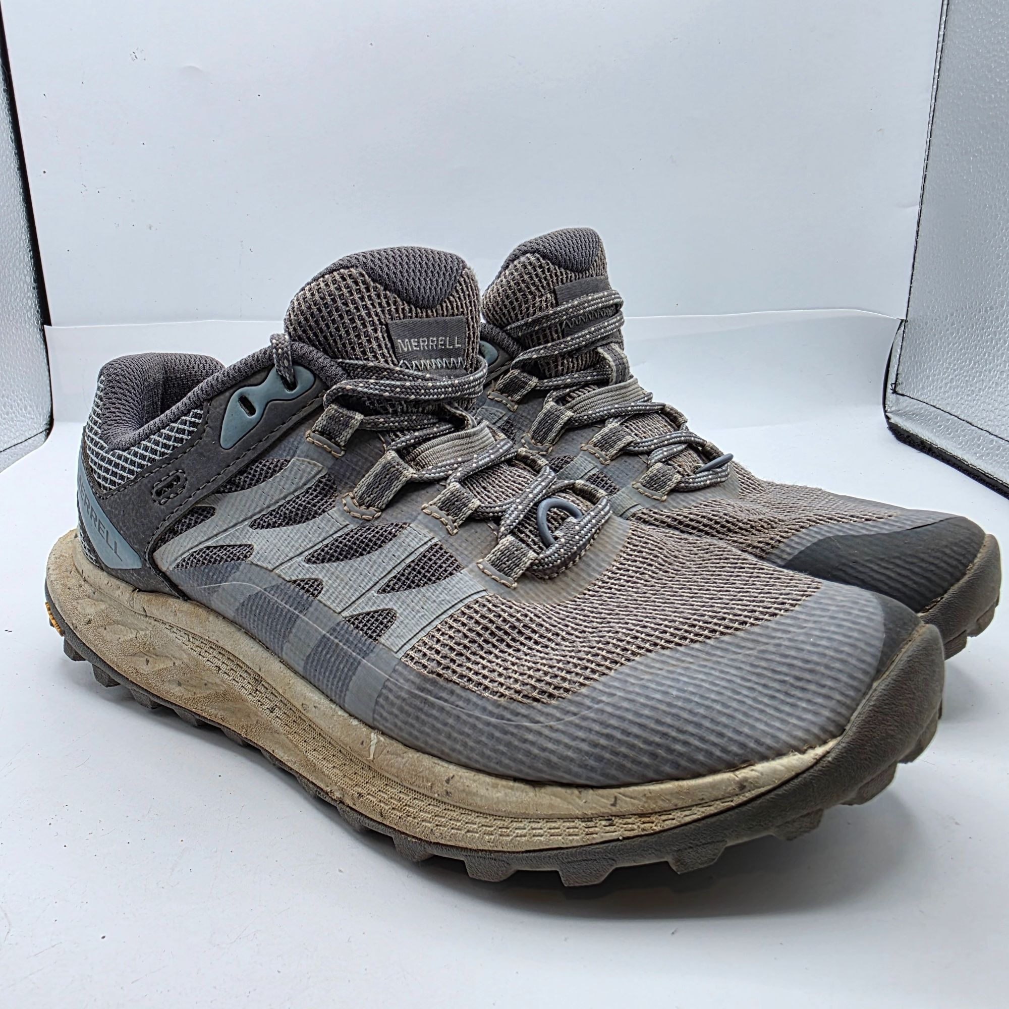 Merrell Merrell Antora 3 Womens 6.5 Gray Hiking Shoes Vibram Sole Tr Size US 6.5 / IT 36.5 - 1 Thumbnail