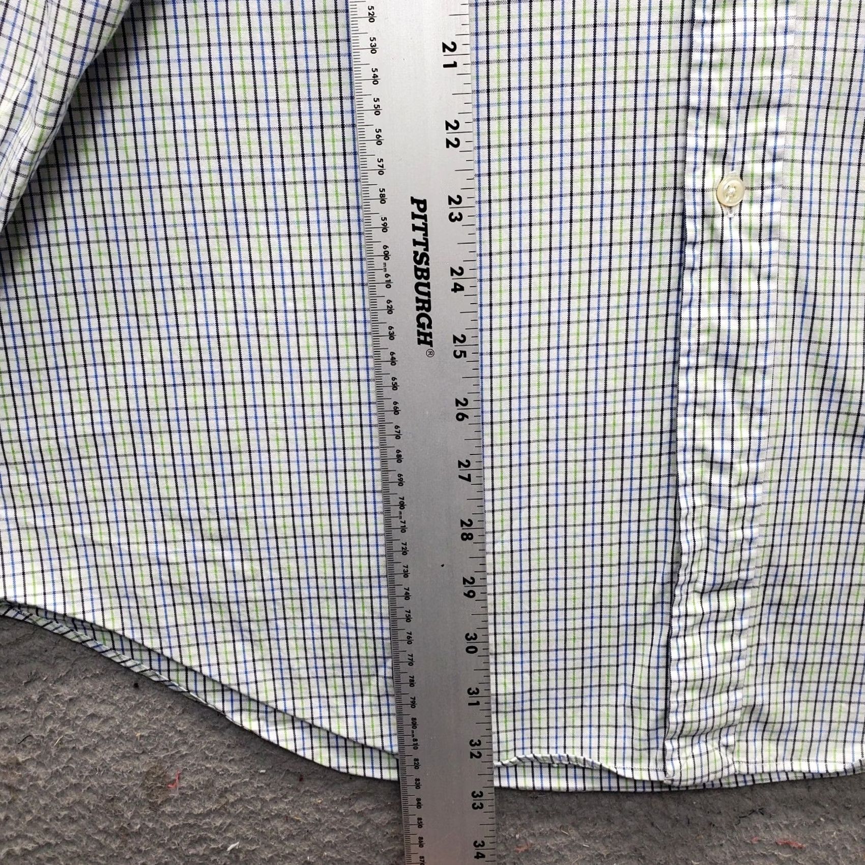 Ralph Lauren Ralph Lauren VTG Yarmouth Dress Shirt Mens 17.5 Multicolor Pony Logo Pinpoint Oxford Shirt Mens Color Multicolor 100% Cotton Plaid商务 Mens Size 48R - 4 Thumbnail