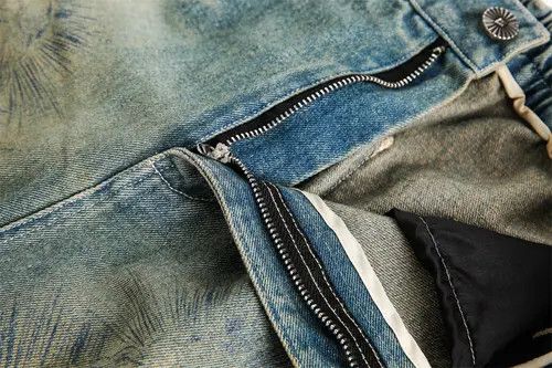 Japanese Brand × Jean Distressed washed retro punk loose character denim shorts Size US 32 / EU 48 - 4 Thumbnail