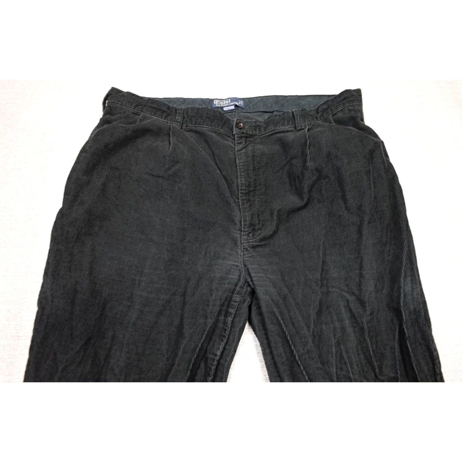 Polo Ralph Lauren VINTAGE Polo Ralph Lauren Pants Mens 40x32 Black Corduroy Chino Regular Fit Size US L / EU 52-54 / 3 - 2 Thumbnail