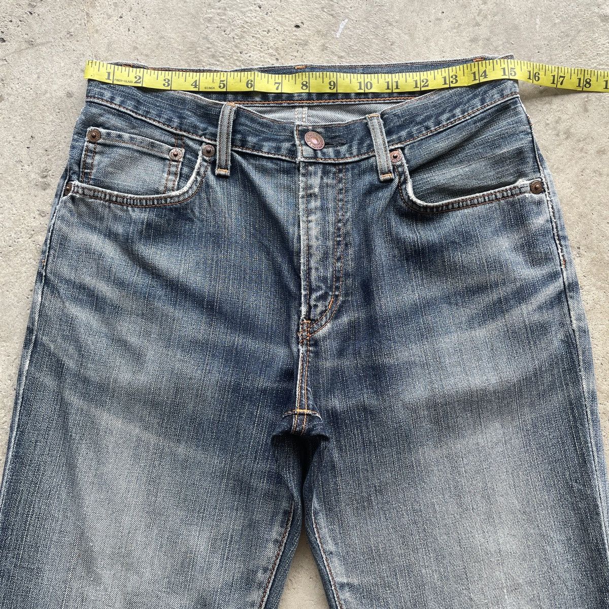 Japanese Brand W30 Vintage Edwin 502 Japan Faded Distressed Jeans Pants Size US 30 / EU 46 - 5 Thumbnail