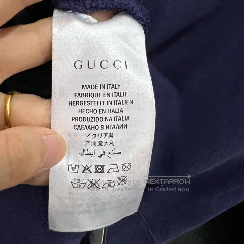 Gucci Gucci Rabbit embroidered blue sweatshirt Size US L / EU 52-54 / 3 - 5 Thumbnail