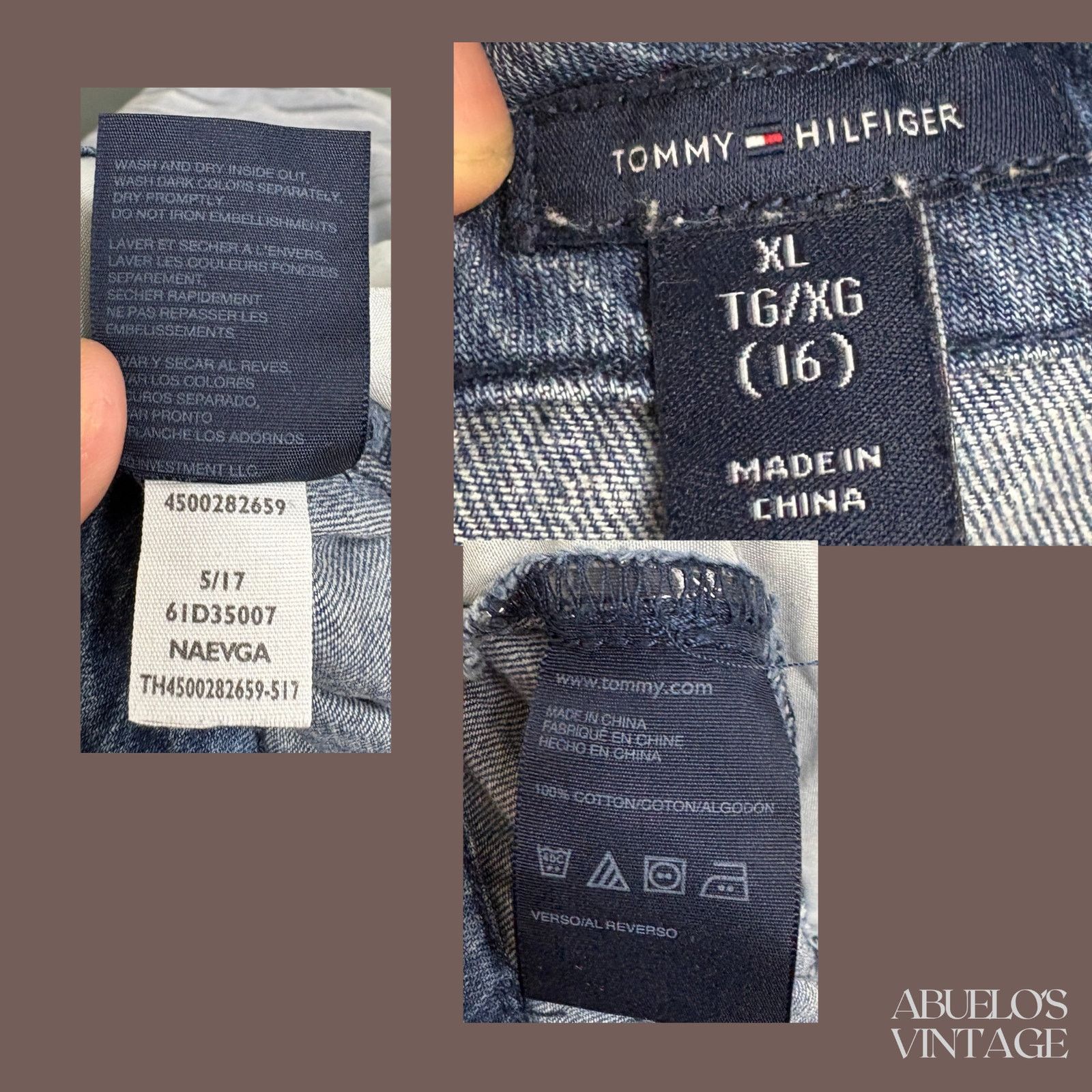 Tommy Hilfiger VTG Denim Mini Skirt | Tommy Hilfiger Blue | Y2K Classic Size 28" / US 6 / IT 42 - 4 Thumbnail
