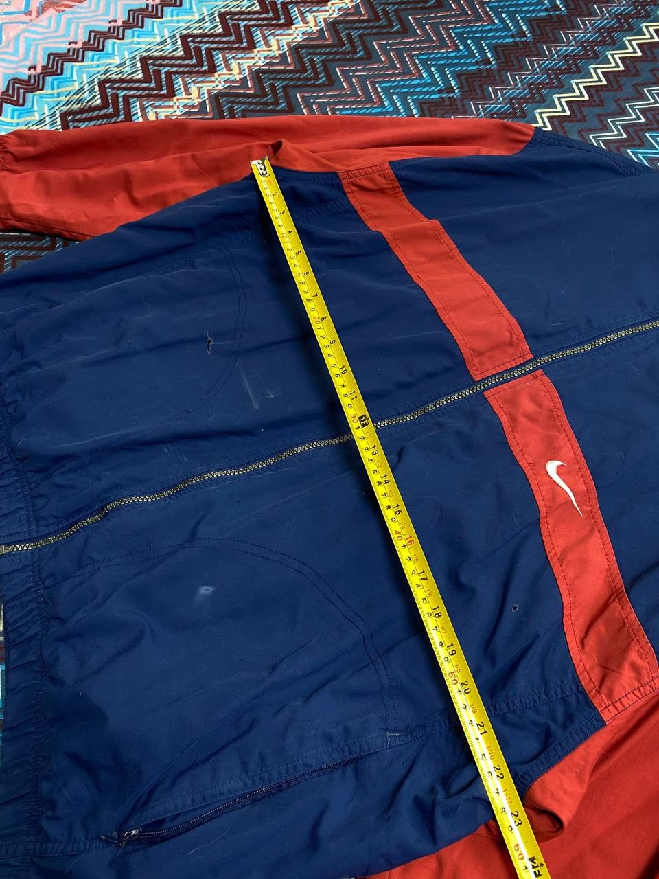Nike × Vintage Vintage 90s Nike Embroiderd Swoosh Zip Up Windbreaker Jacket Size US L / EU 52-54 / 3 - 14 Thumbnail