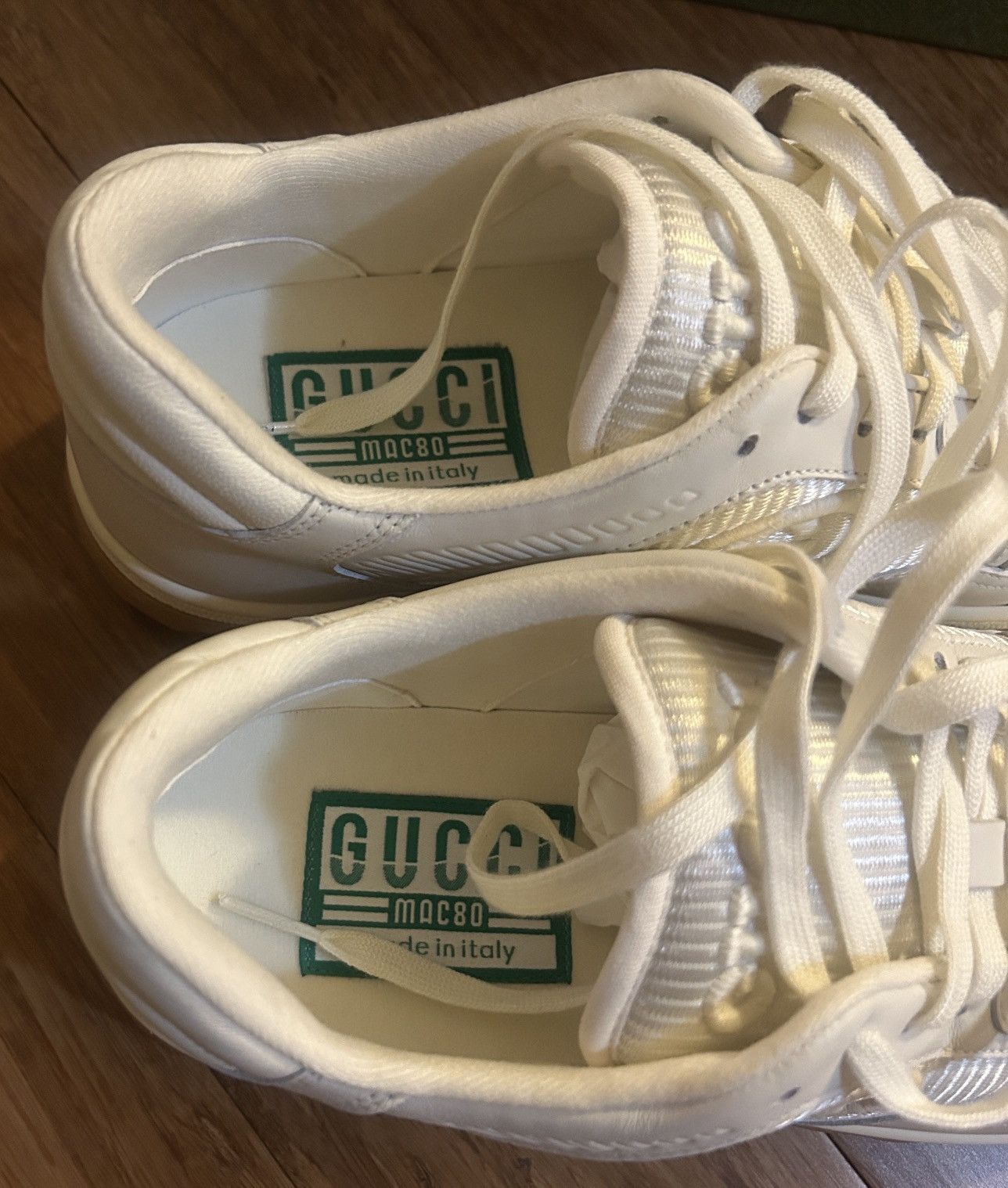Gucci Gucci MAC80 Low Top Leather Skateboard Sneakers Size US 10.5 / IT 40.5 - 6 Thumbnail