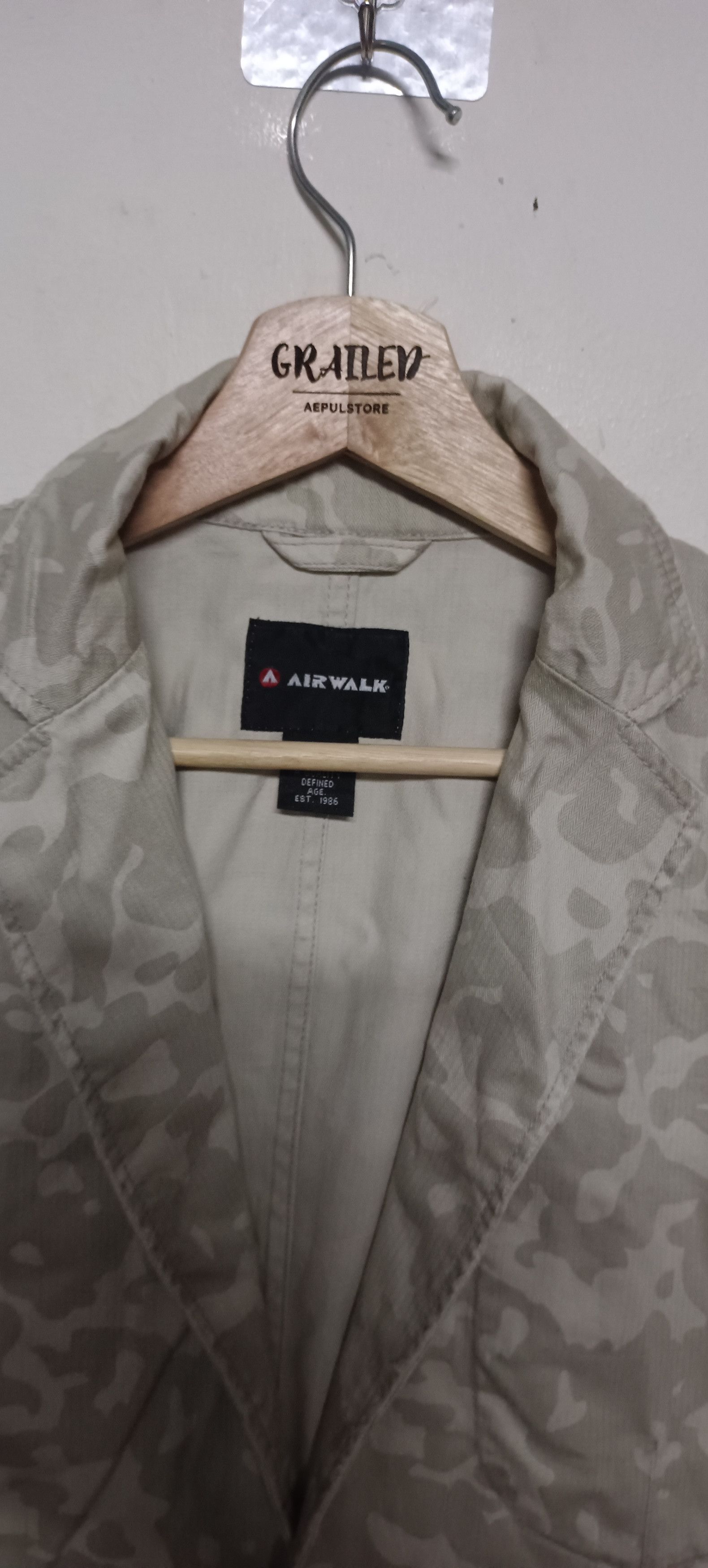 Airwalk Vintage🔥 Airwalk Camo Stripe Zipper Jacket Size US L / EU 52-54 / 3 - 6 Thumbnail