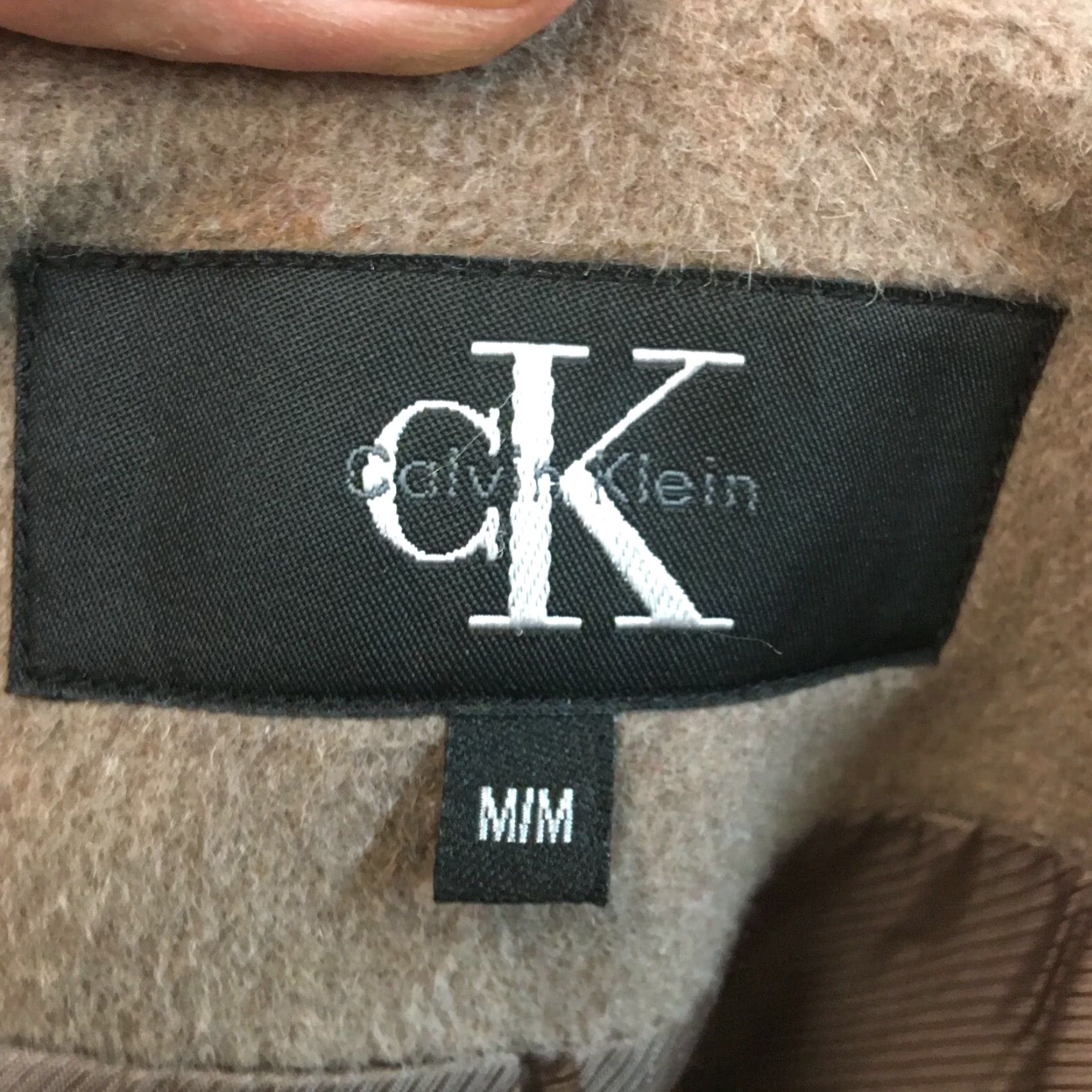 Calvin Klein Calvin Klein Womens Coat Wool Blend Beige Medium Long Sleeve Overcoat Size M / US 6-8 / IT 42-44 - 5 Thumbnail