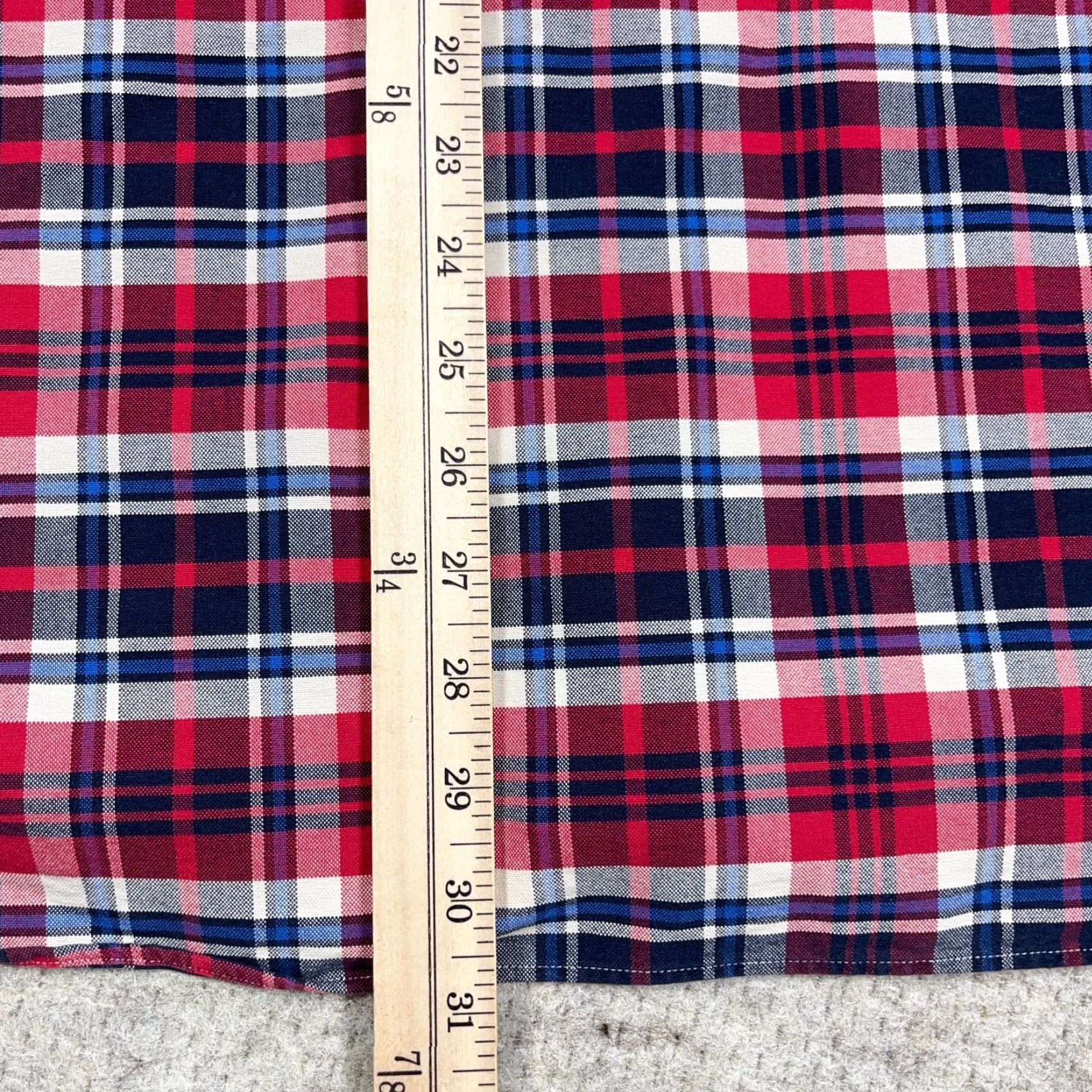 Ralph Lauren Ralph Lauren Shirt Men Large Red Blue Plaid Button Up OCBD Size US L / EU 52-54 / 3 - 7 Thumbnail