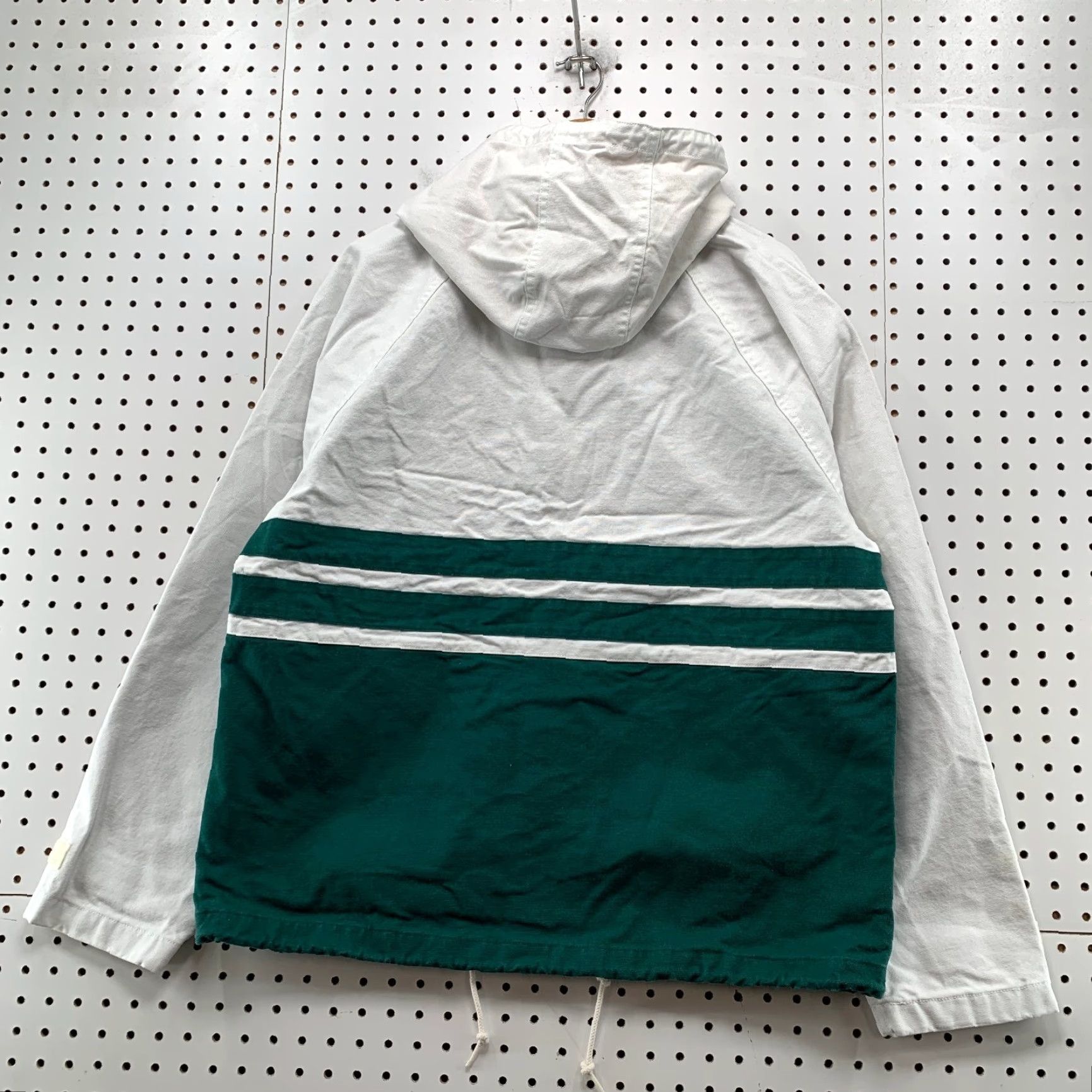 J.Crew J.CREW Jacket Mens Large White Canvas Sportsmen Topsail Colorblock Heavy Thick Size US L / EU 52-54 / 3 - 2 Thumbnail