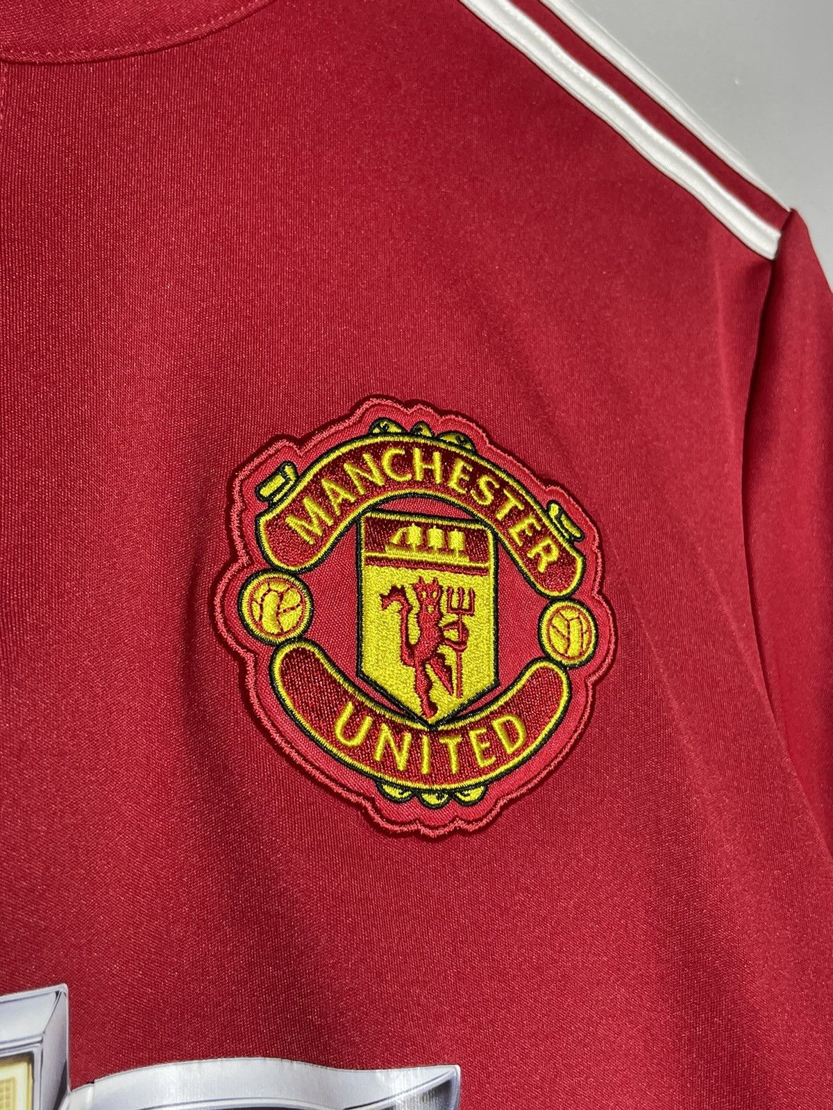 Adidas Manchester United Adidas 2017/18 Home Y2k Football Shirt Size US L / EU 52-54 / 3 - 9 Thumbnail