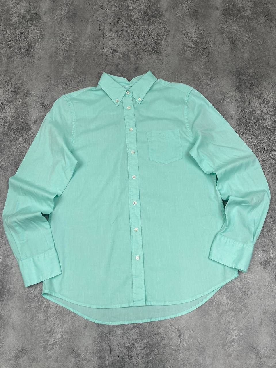 Gant Gant Men Cotton Button Down Shirt Mint Green Size S Size US S / EU 44-46 / 1 - 1 Thumbnail