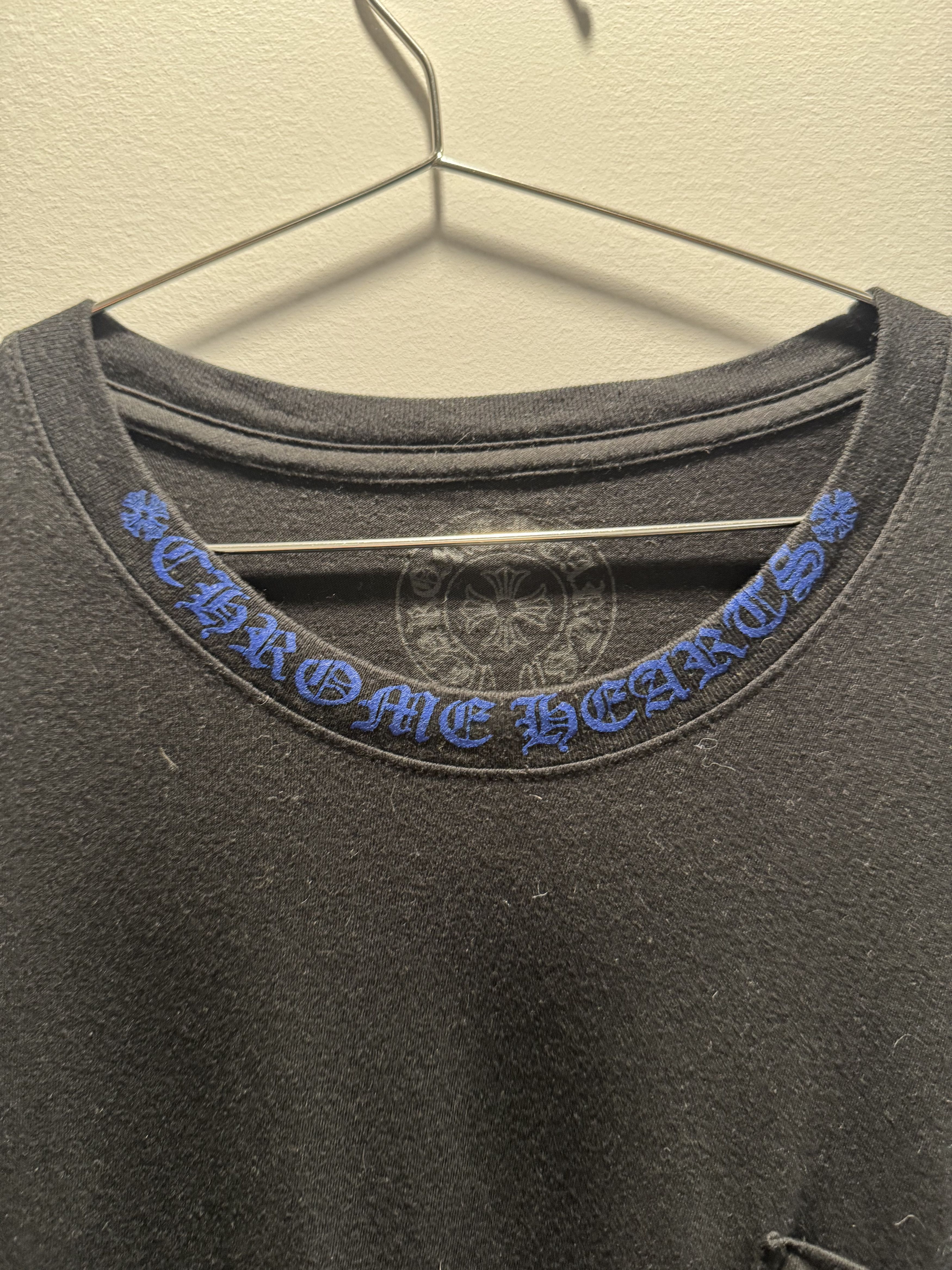 Chrome Hearts Chrome Hearts Blue Neck Spellout L/S Size US XL / EU 56 / 4 - 10 Thumbnail