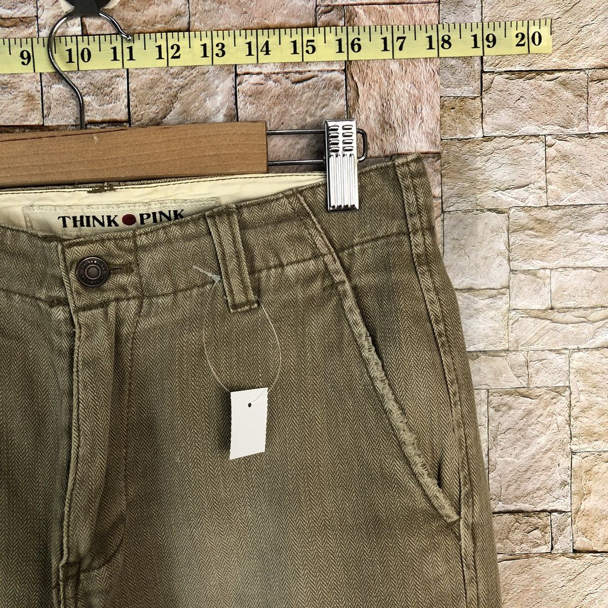 Japanese Brand Think Pink faded Cargo utility Multipocket Pants #A1160 Size US 29 - 8 Thumbnail