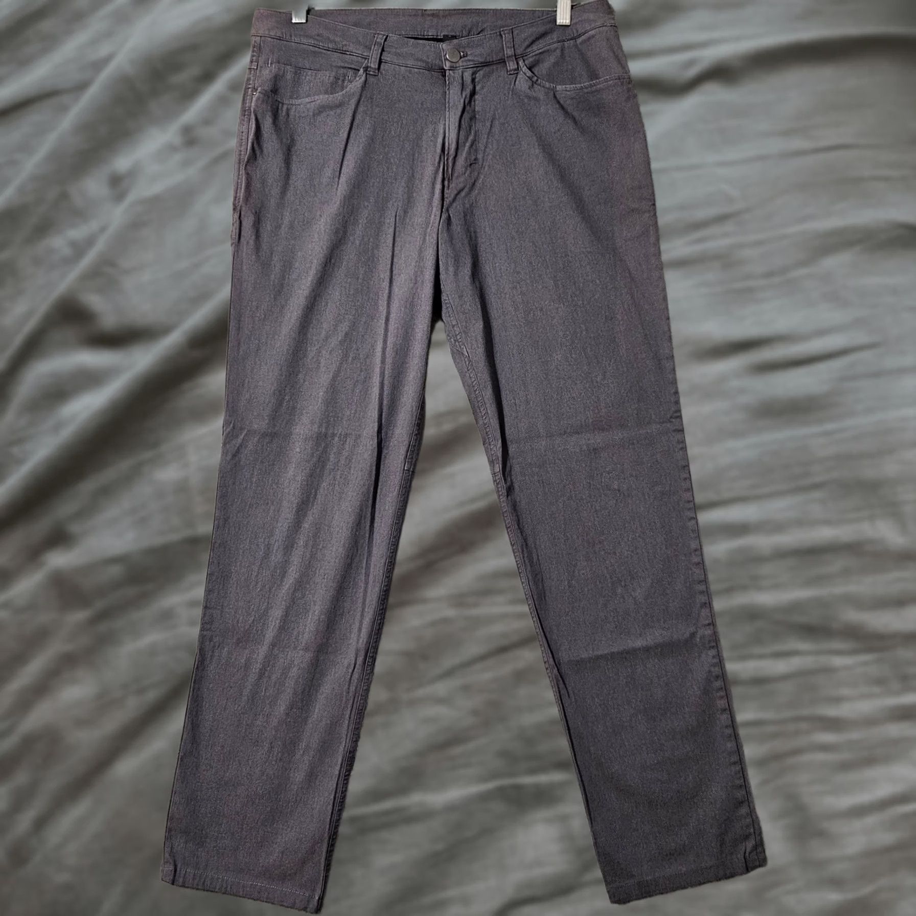 Lululemon Lululemon Mens 32 Blue Gray ABC Classic-Fit 5 Pocket Pant - Utilizeitech M5670S Size US 32 / EU 48 - 1 Thumbnail