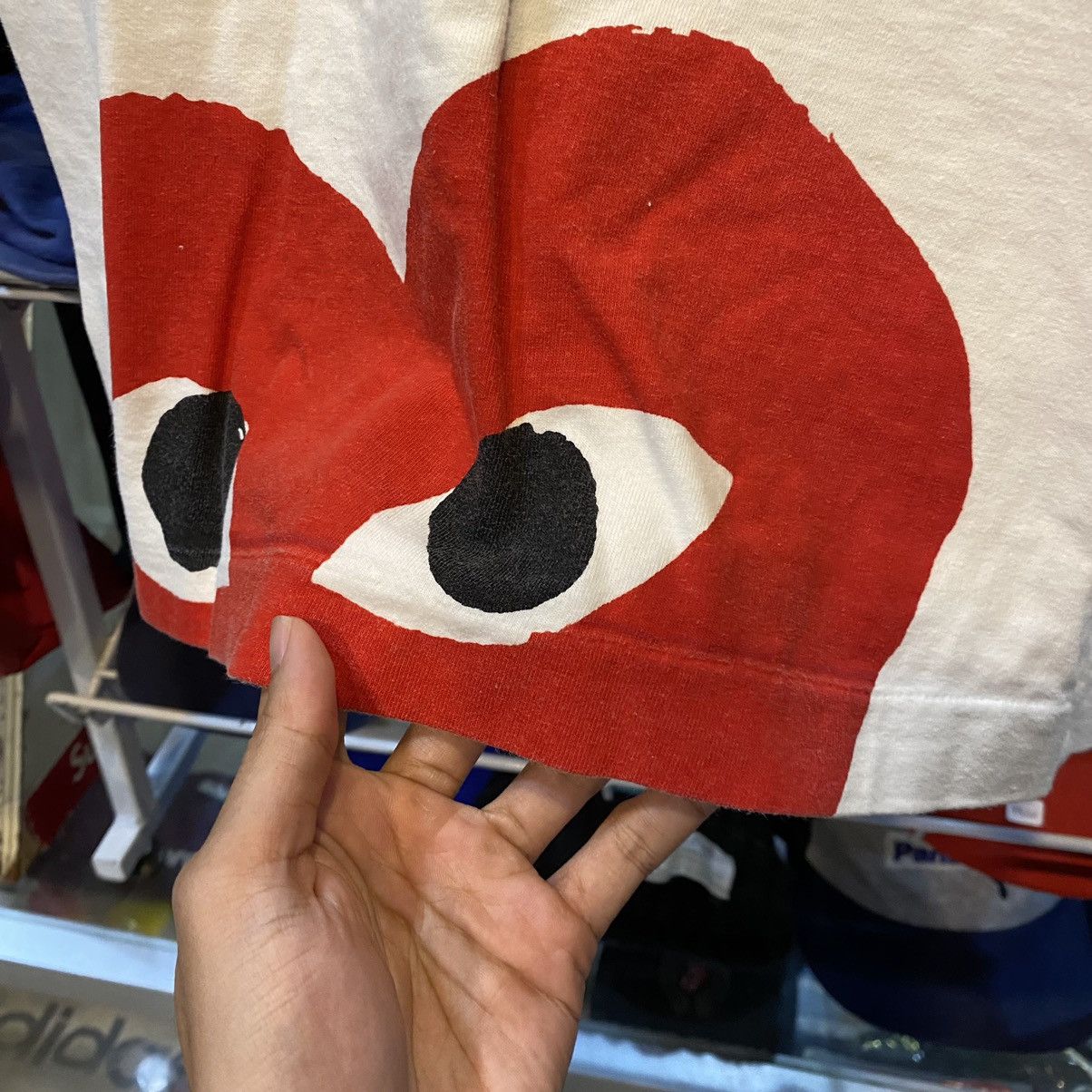Comme des Garcons Comme Des Garcons PLAY Love Embroided 2014 Tee Size US S / EU 44-46 / 1 - 7 Thumbnail